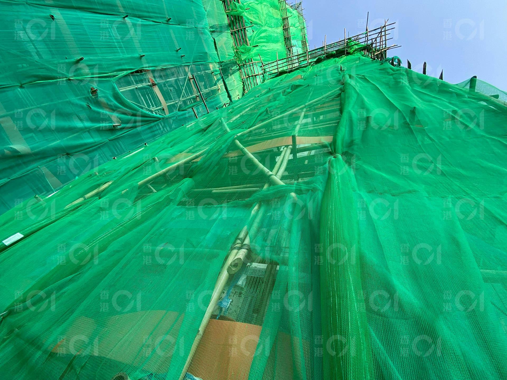 有阻燃证造假 香港令所有维修楼3天内拆除棚网