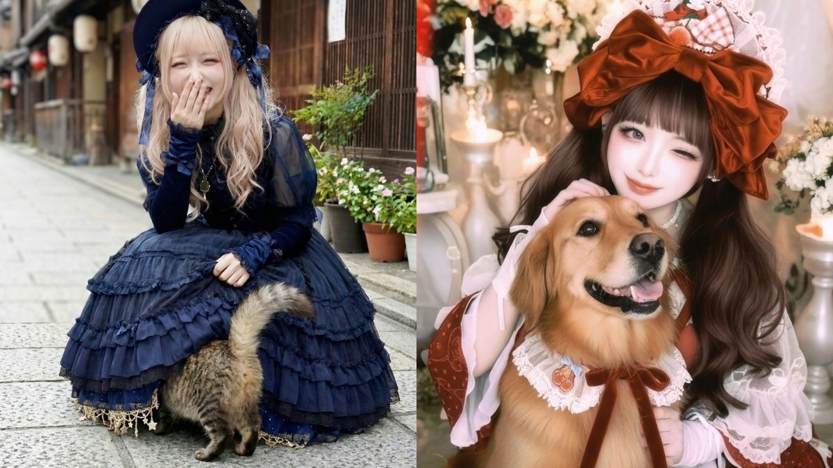 日本萝莉塔美少女“被猫咪钻裙底照”意外网络爆火,没想到背后的主角竟大有来头!真实身份竟是48岁大叔! - 奇趣星球报