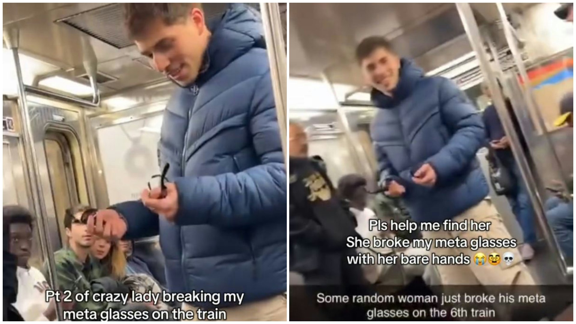 紐約女地鐵打爆TikTok網紅AI眼鏡 網民反叫好