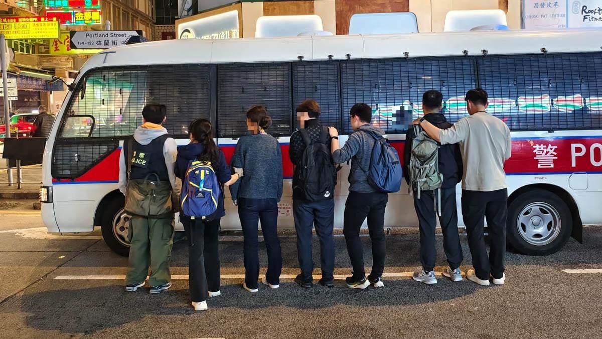 警油尖「放蛇」打擊無牌賣酒 巡查多處包括3間無牌吧 27人被捕