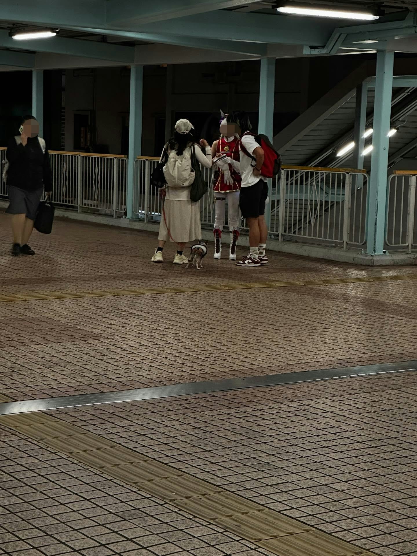 有熱愛動物的男子於網上發文表示，日前途經旺角一行人天橋時，見到1名女狗主欲拖着狗狗乘搭扶手電梯，他立即上前制止並抱起狗狗。（Threads@mrdarkfloyd）