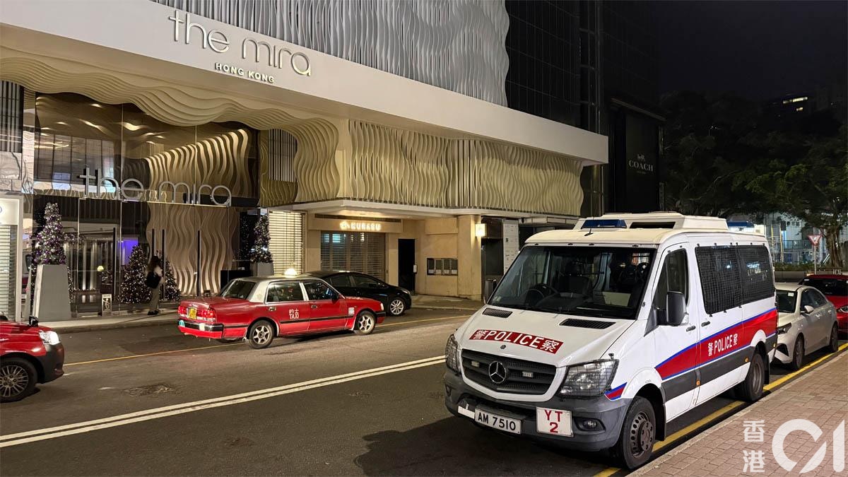 尖沙咀酒店房疑遇竊 住客報案稱損失$200萬金器 警到場調查
