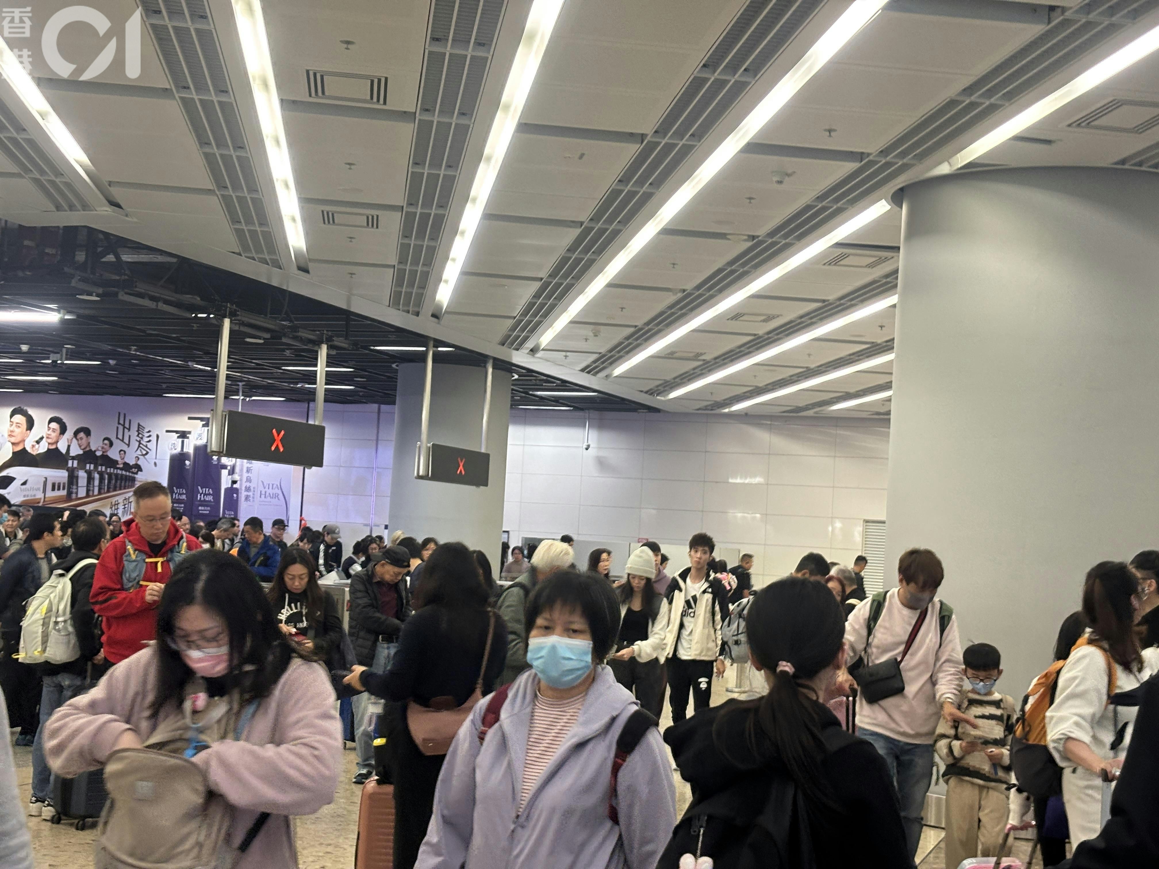 聖誕假期尾聲|至夜晚9時逾101萬人次出入境 包括45萬港人回港