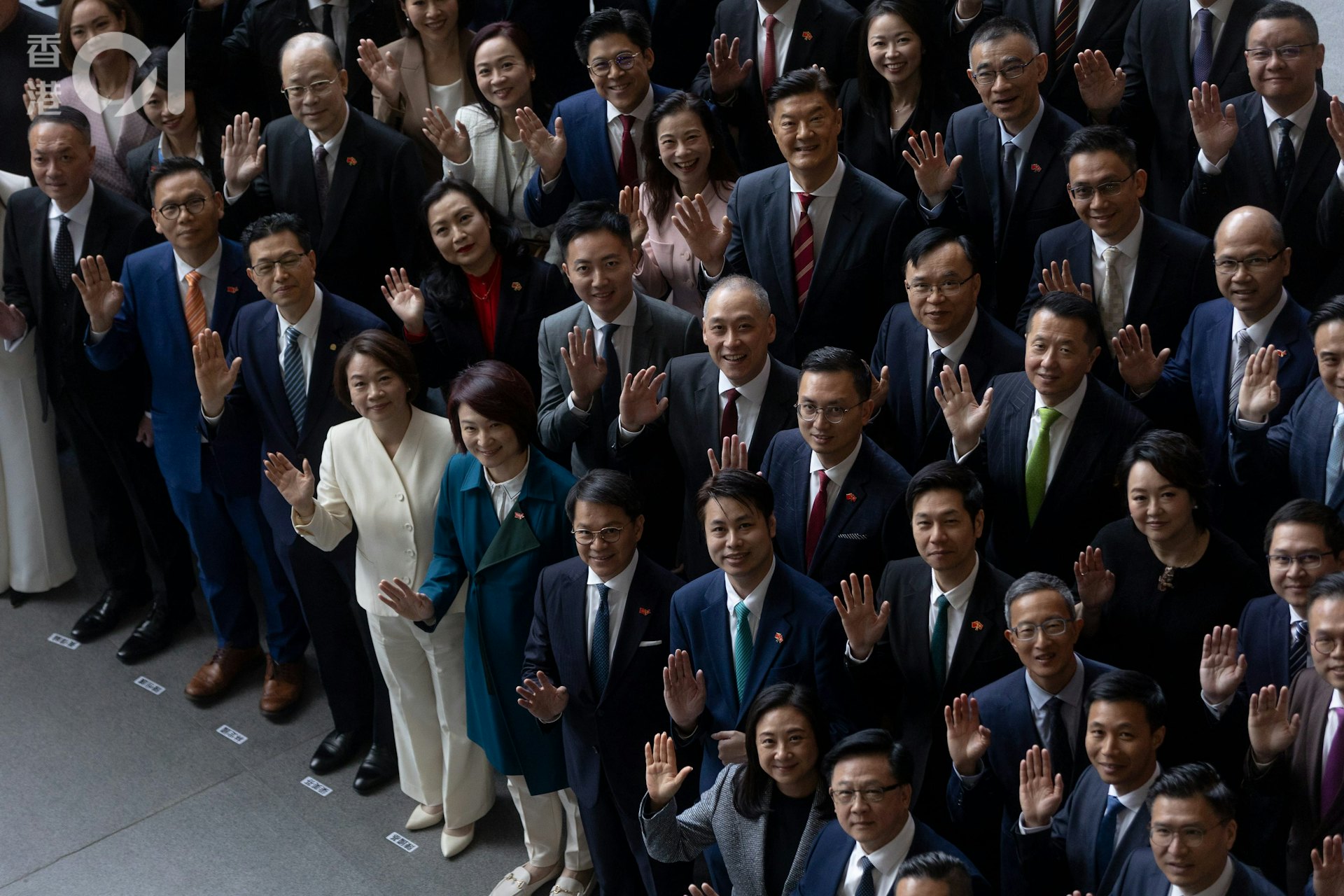 2026年1月1日,第八屆立法會議員宣誓後大合照。