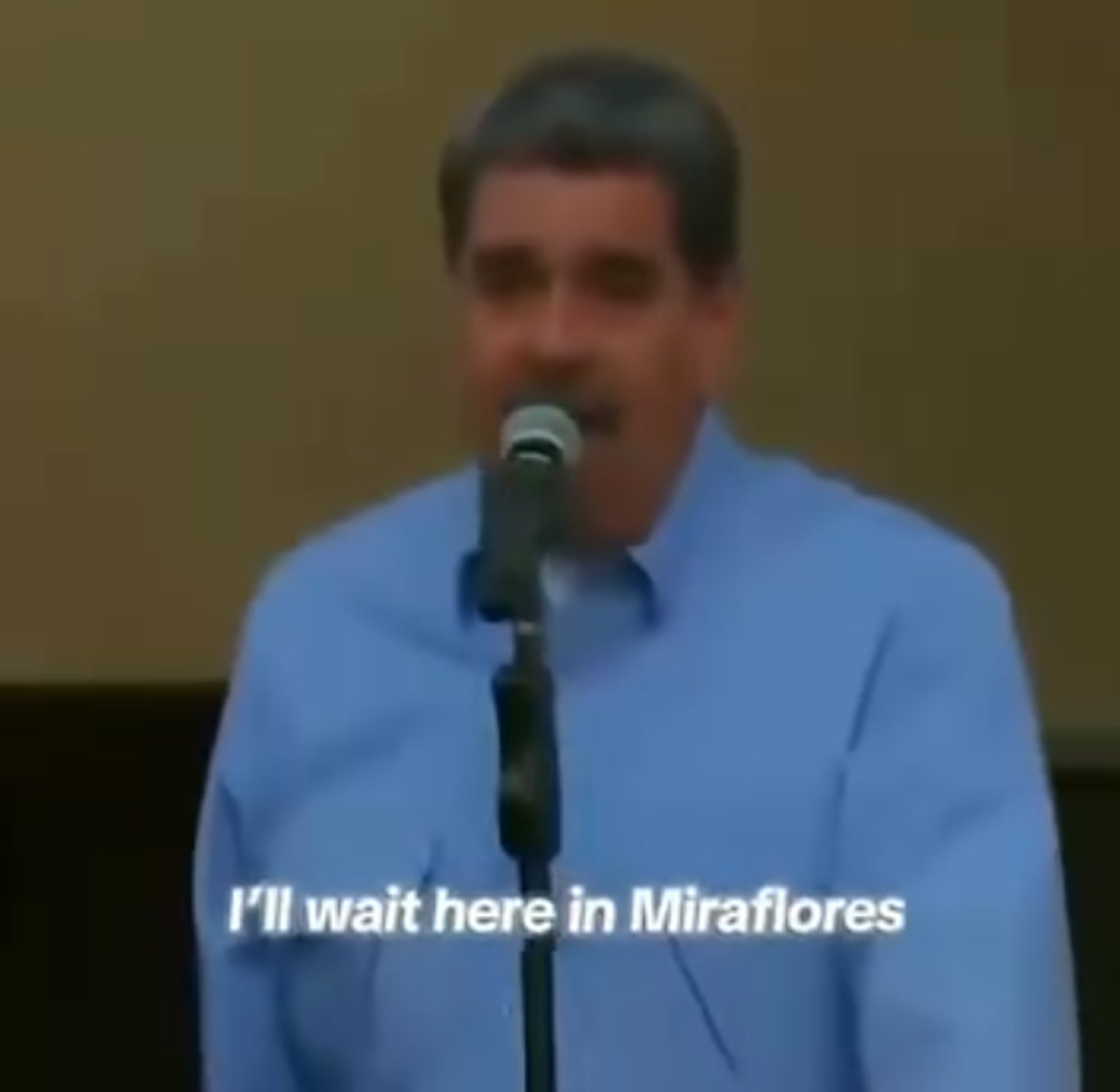 2026年1月3日,美國總統特朗普(Donald Trump,又譯川普)證實美軍已對委內瑞拉發動軍事打擊並逮捕委內瑞拉總統馬杜羅(Nicolas Maduro)夫婦之後,白宮同日發布一段影片,顯示馬杜羅去年8月對美國叫囂「來抓我啊」。(X@whitehouse) 2026年1月3日,美國總統特朗普(Donald Trump,又譯川普)證實美軍已對委內瑞拉發動軍事打擊並逮捕委內瑞拉總統馬杜羅(Nicolas Maduro)夫婦之後,白宮同日發布一段影片,顯示馬杜羅去年8月對美國叫囂「來抓我啊」。(X@whitehouse)