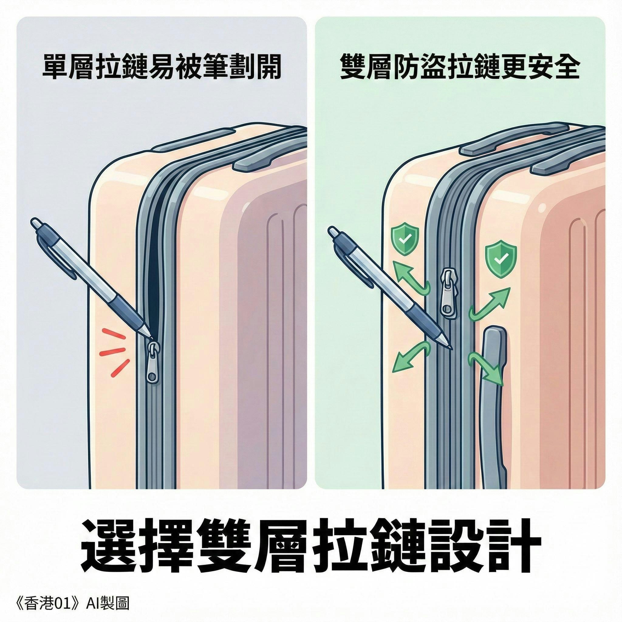 行李上锁=安全？专家实测1支笔3秒爆喼被盗窃运毒话咁易+自保2招