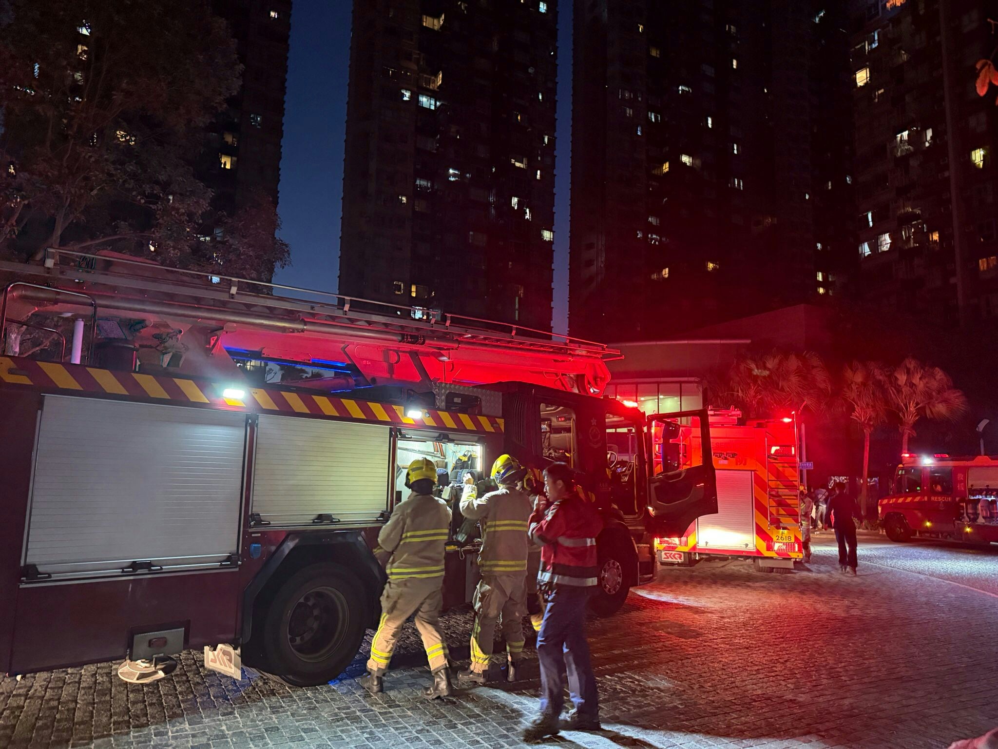 消防接報到場。（讀者提供）