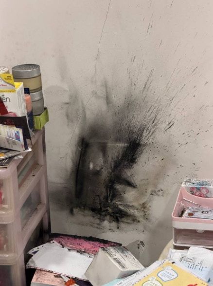 幸而家中當時有人在可撲滅火種。（Threads@waackwer）