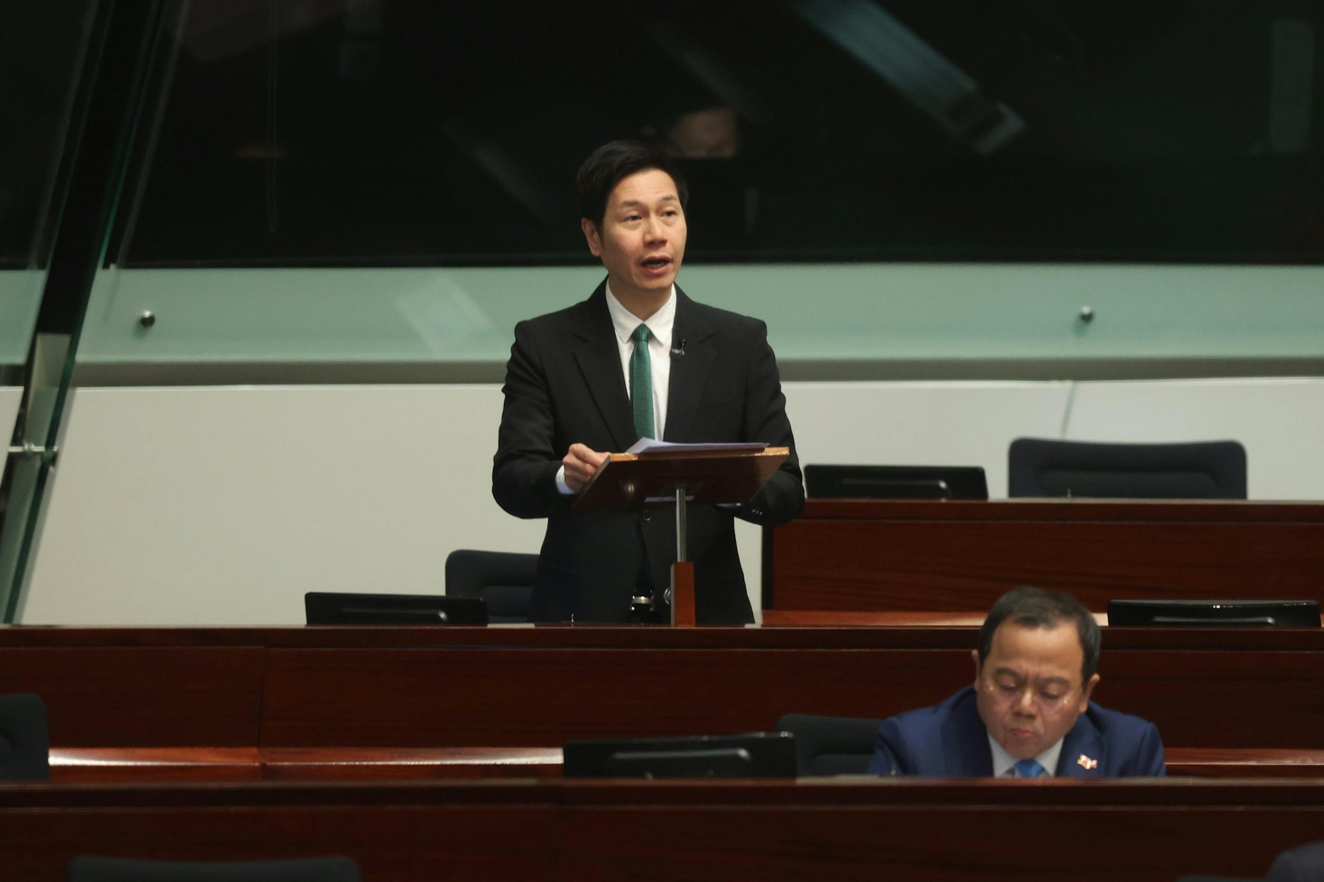 選委界吳傑莊發言。
