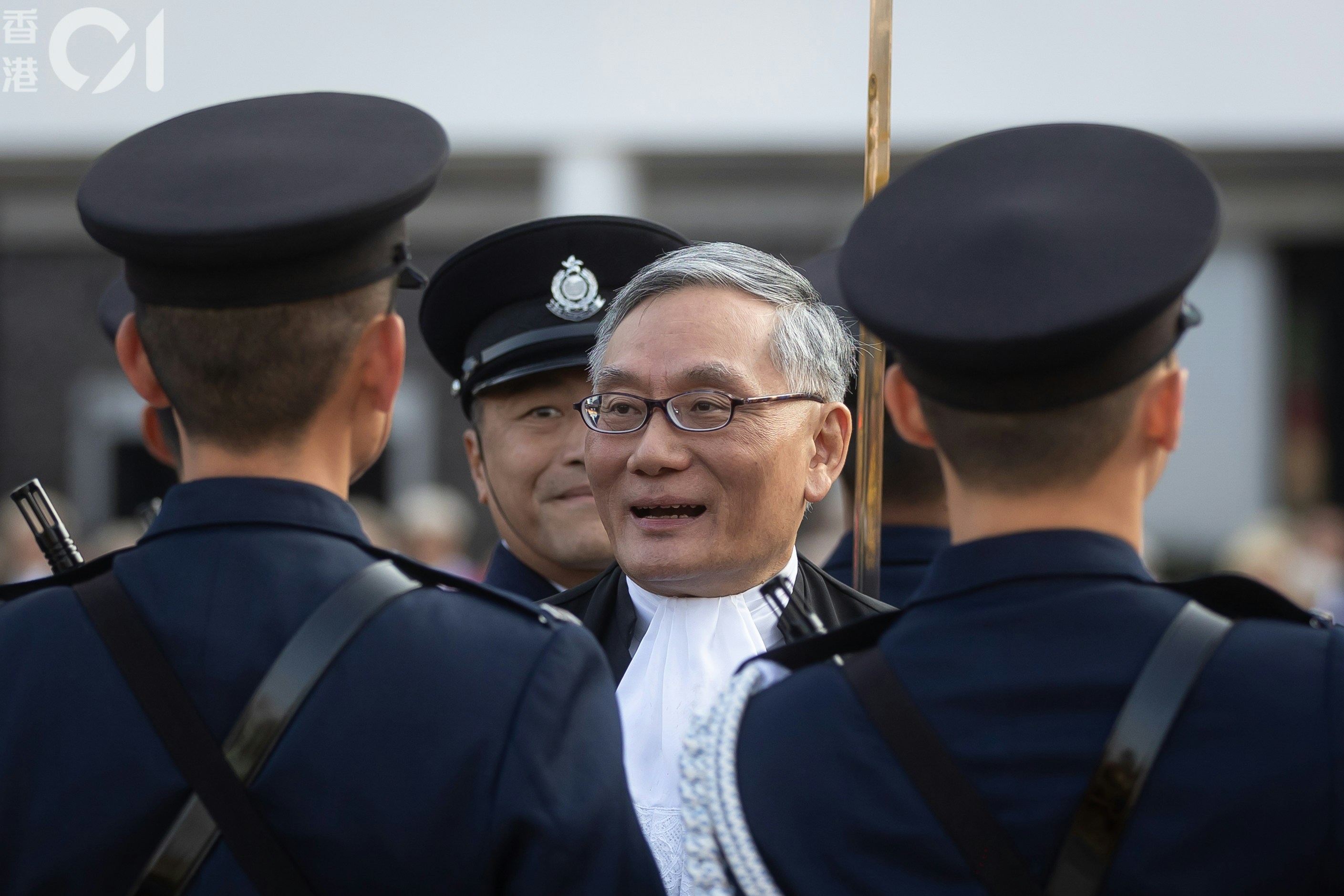 終審法院首席法官張舉能出席2026年法律年度開幕。(廖雁雄攝)