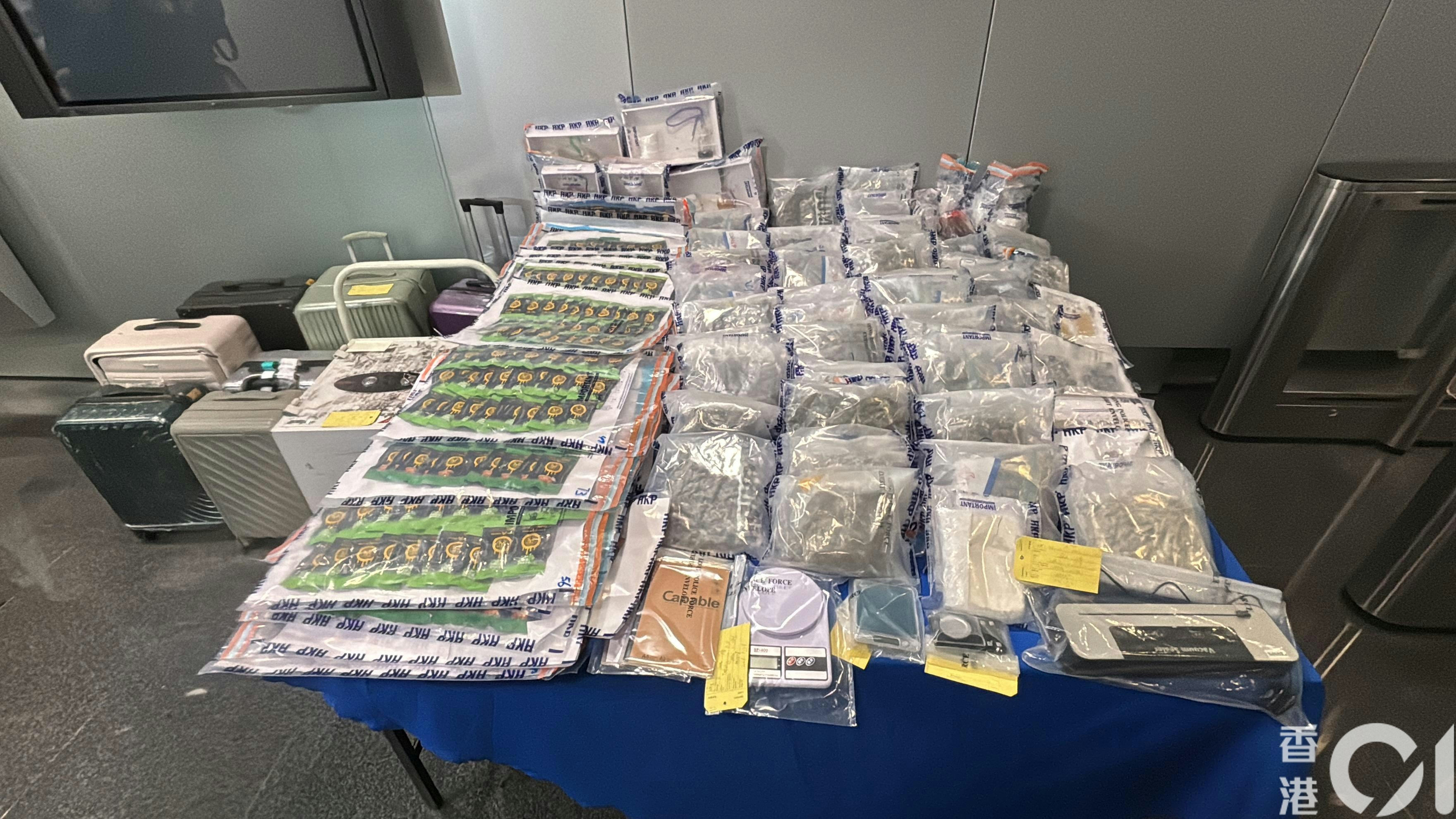 警搗太子道西私樓毒品倉檢$520萬貨6男女精細分工受薪散貨被捕