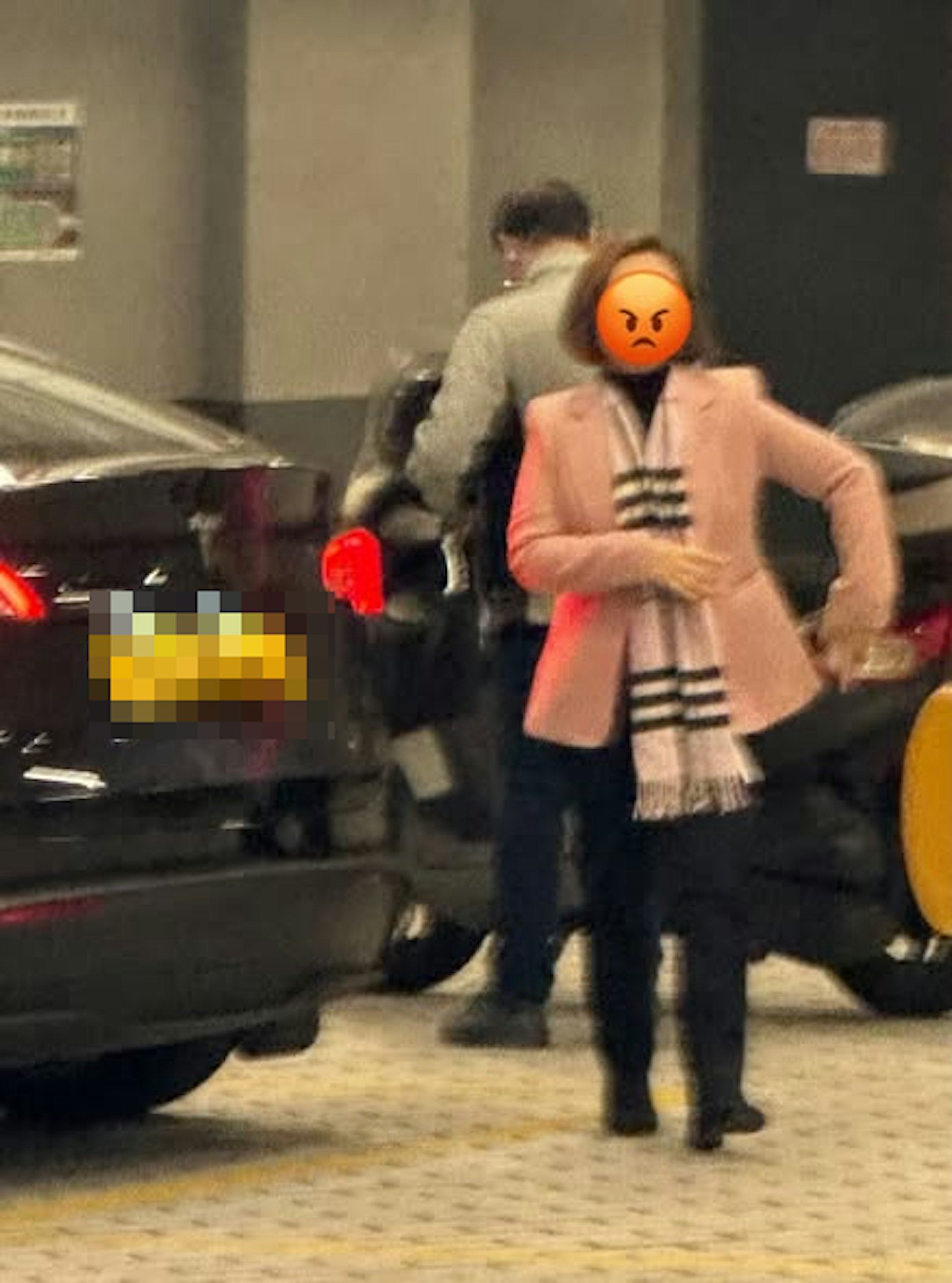 該貼文另一張相片拍攝到一名身穿粉紅色上衣的女子,其後陳家珮確認是她。(facebook截圖)