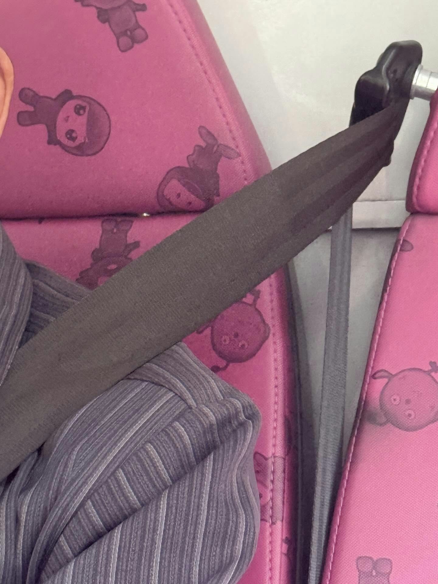 強制巴士安全帶法例生效後，不少網民坐巴士時遇上扣錯安全帶情況。（Threads圖片）