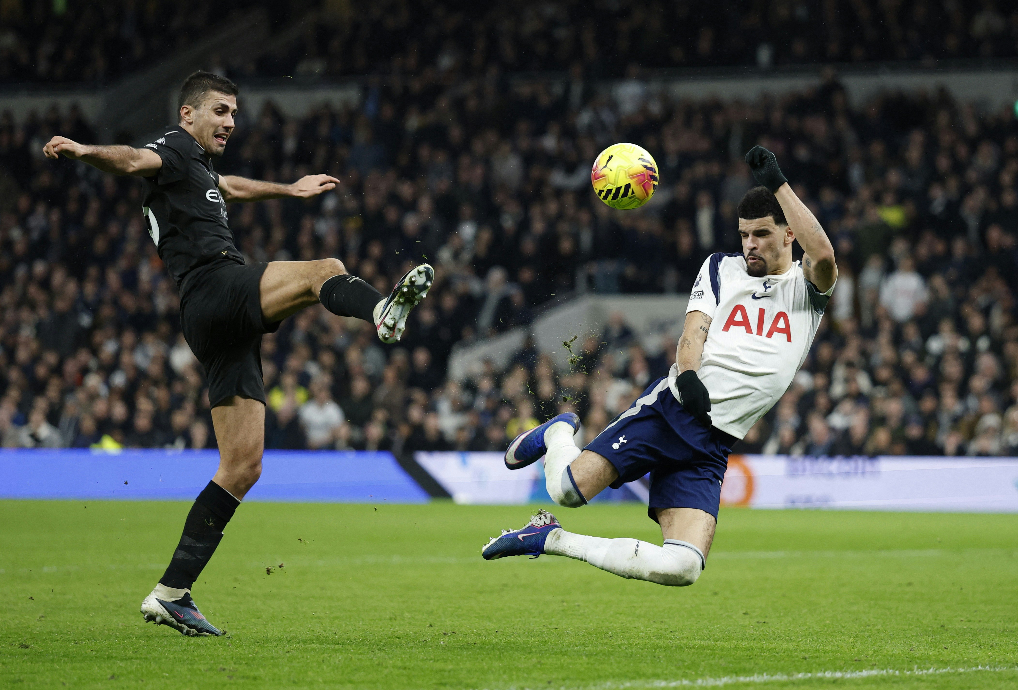 英超|熱刺落後兩球下逼和曼城2:2 蘇蘭基梅開二度