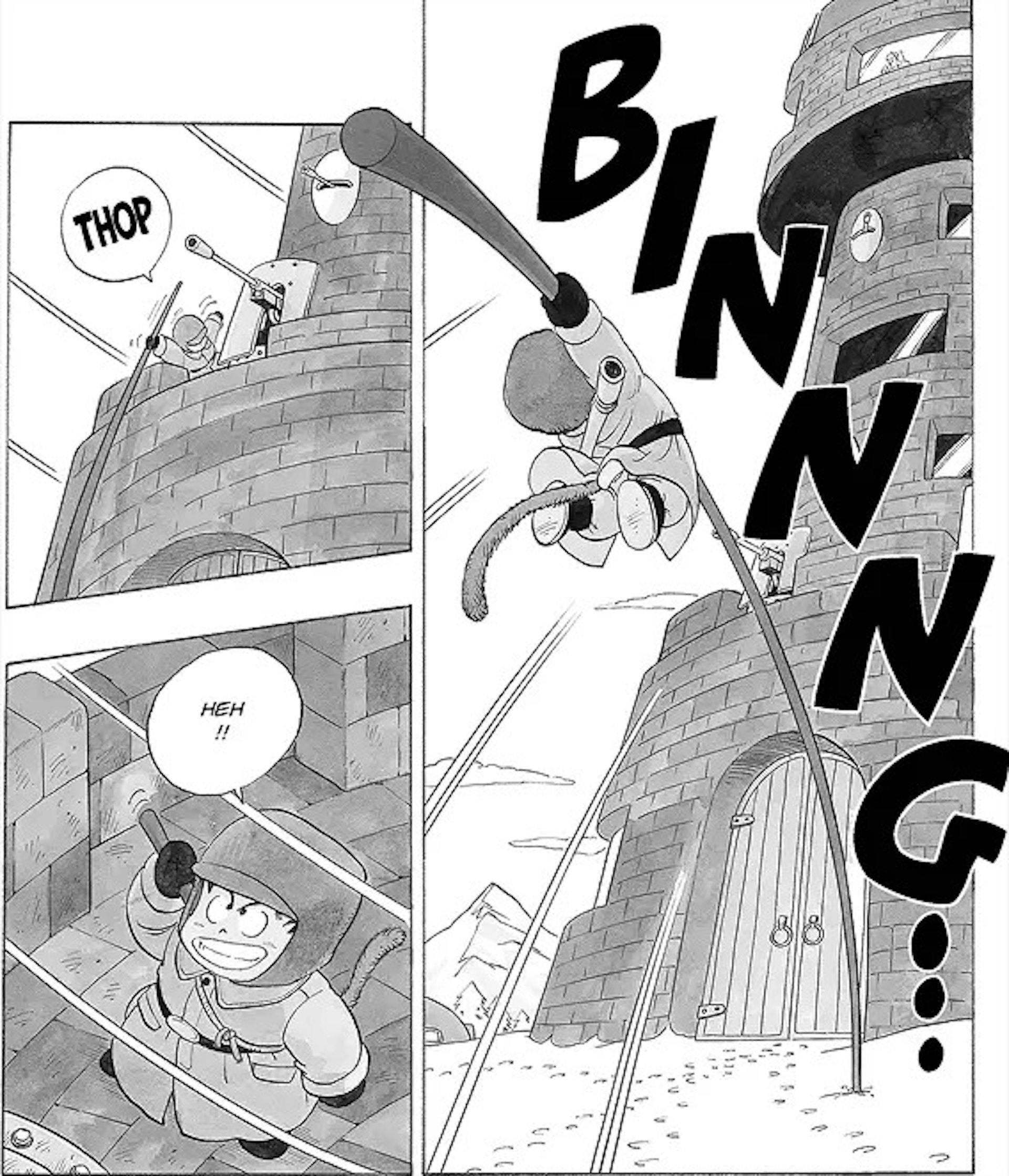 孙悟空使用如意棒的漫画画面