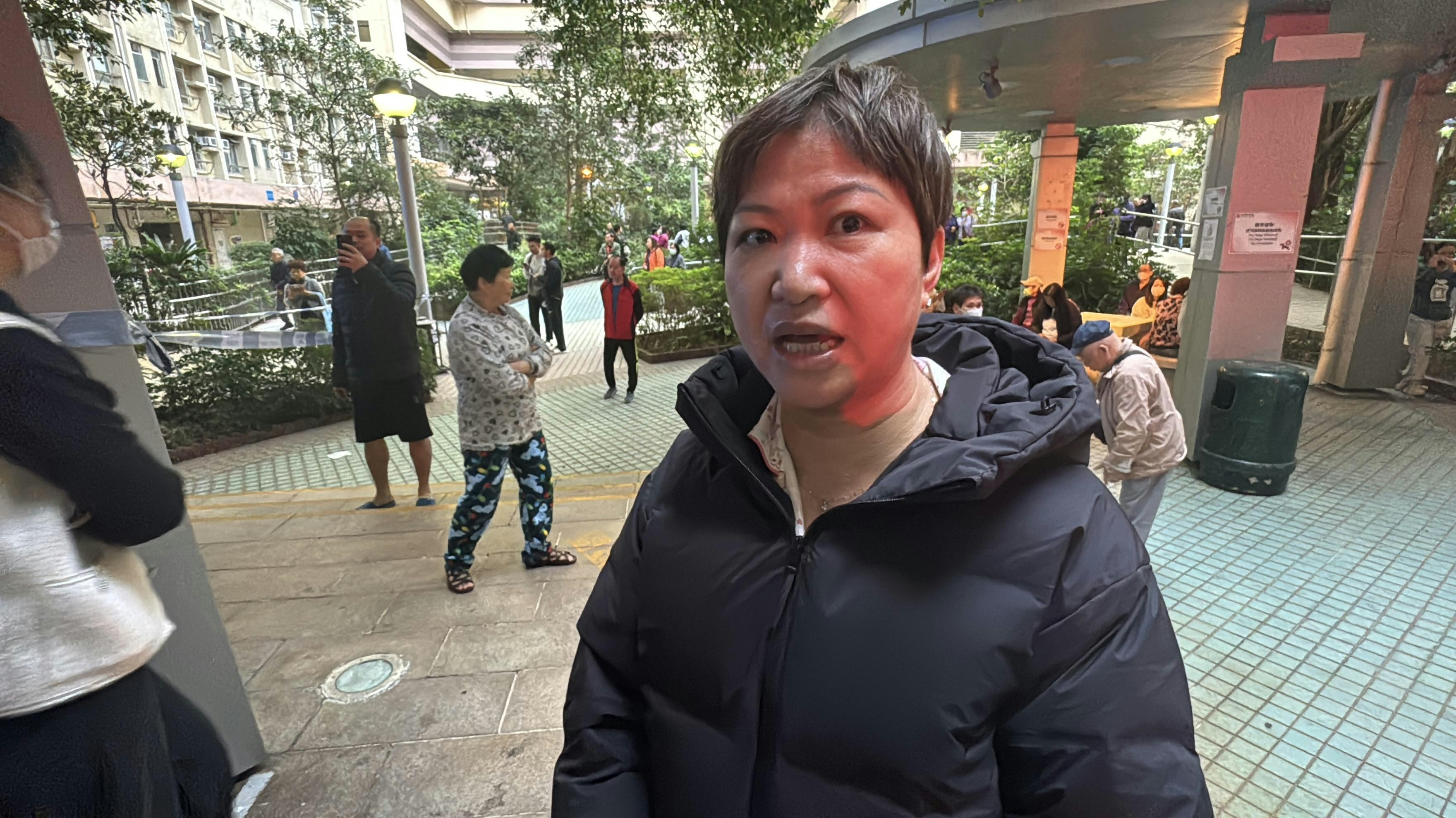 羅女士形容好大煙。（翁鈺輝攝）