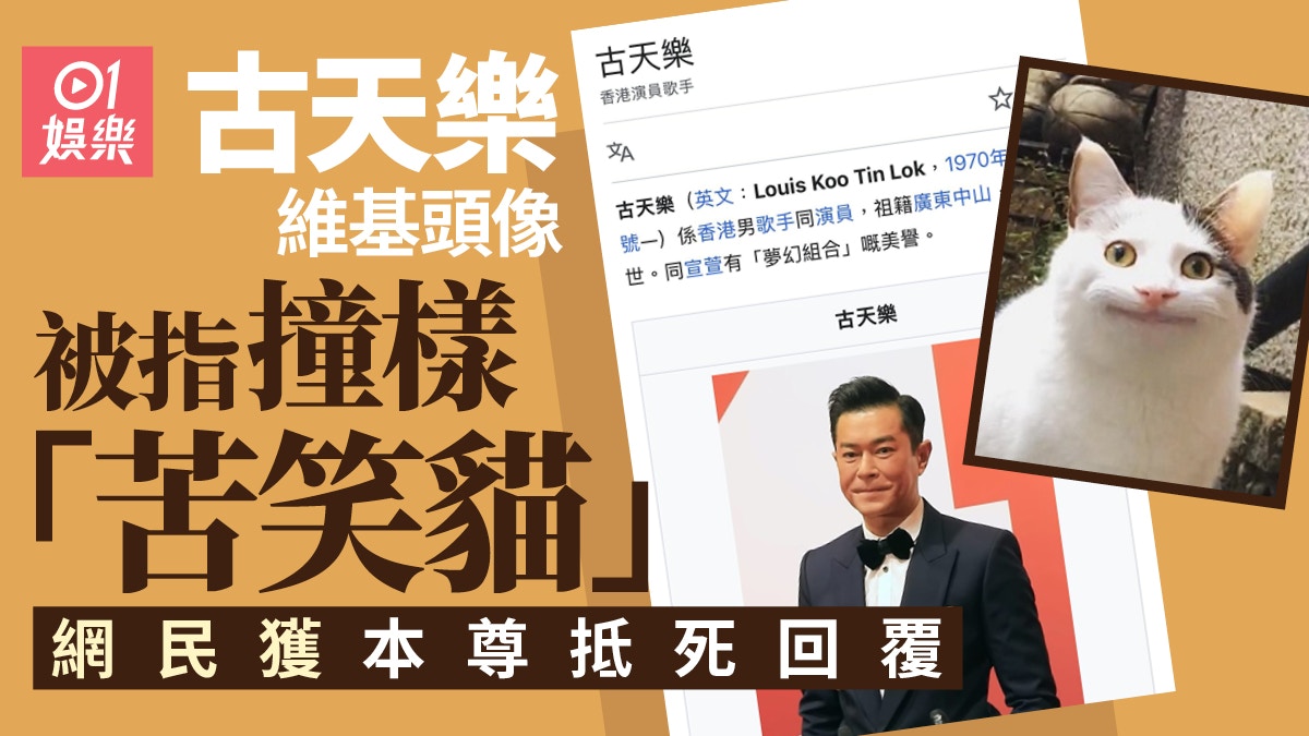 古天樂撞樣「苦笑貓」 網民奇想「相係你自己揀?」獲本尊神回
