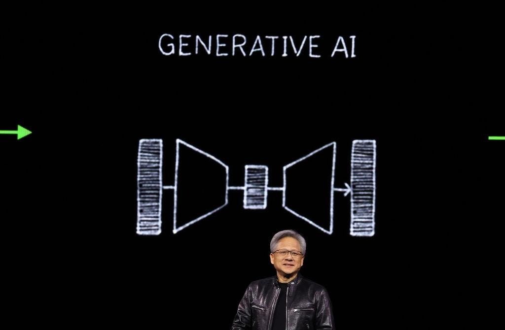 当英伟达与OpenAI等人工智慧上下游企业达成多笔天价交易后,这些「循环交易」加剧了全球市场对泡沫危机的恐惧。(Getty Images)