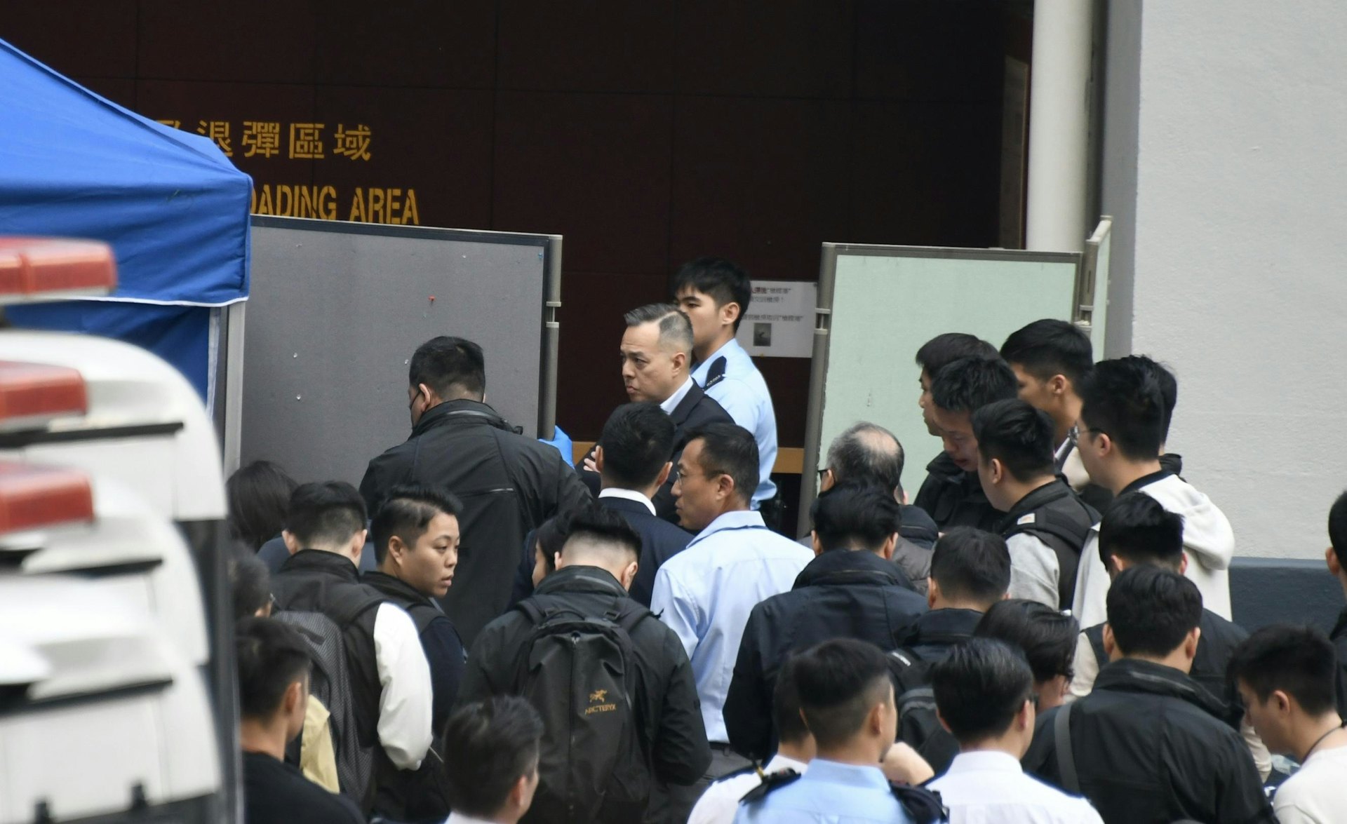 周一鳴今早曾進入上彈及退彈區域。(黃學潤攝)