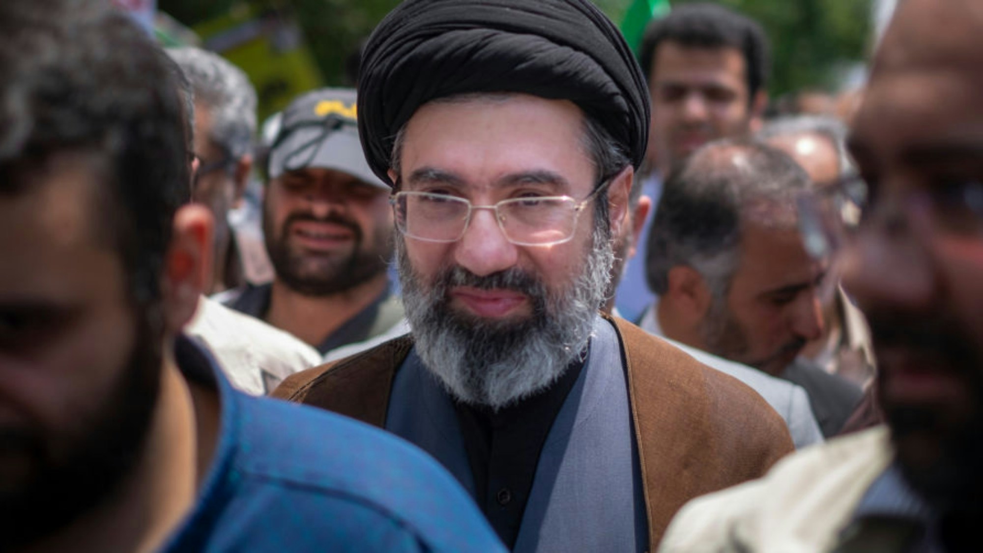 2019年5月31日，伊朗最高領袖哈梅內伊（Ayatollah Ali Khamenei）的次子、56歲的穆傑塔巴（Mojtaba Khamenei）在德黑蘭參加活動。（Getty）