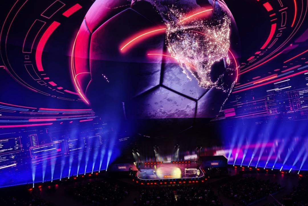 聯想在2026年聯想創新科技大會（Tech World）現場集中展示多項世界盃核心AI技術。（lenovo.com）