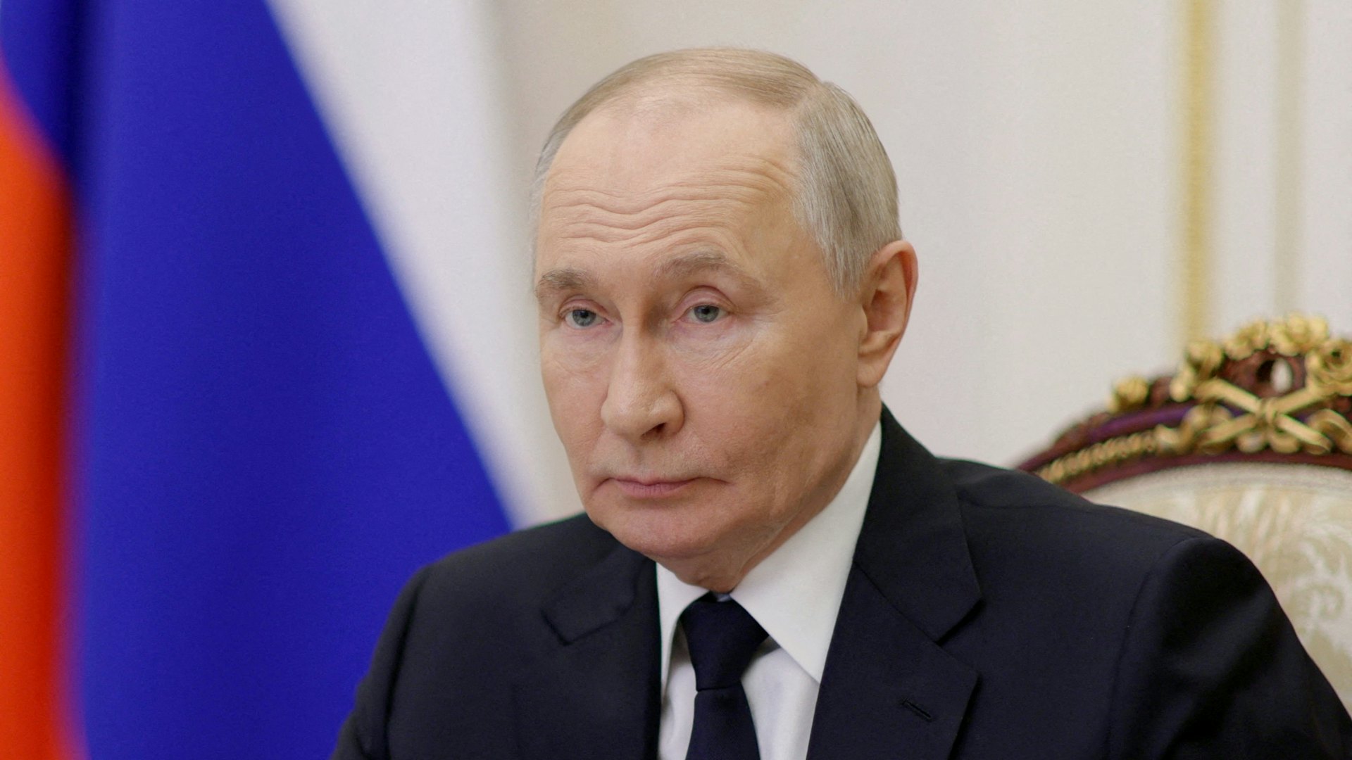 2026年3月4日,俄羅斯莫斯科,總統普京(Vladimir Putin)透過視像連線主持召開政府成員會議。(Reuters) 2026年3月4日,俄羅斯莫斯科,總統普京(Vladimir Putin)透過視像連線主持召開政府成員會議。(Reuters)