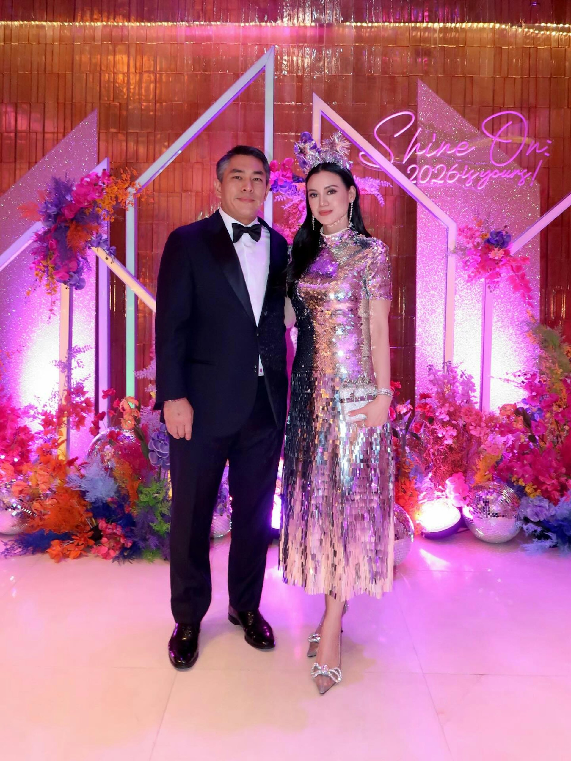 今年元旦Party兩公婆最後同框。(IG@emilylam.ho)