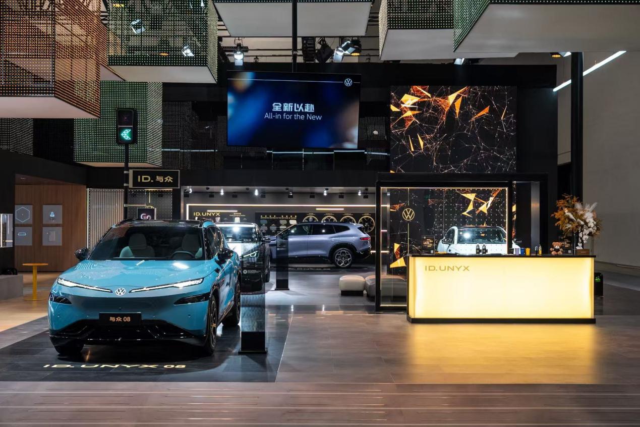 Volkswagen在北京車展的展台。(每日經濟新聞) Volkswagen在北京車展的展台。(每日經濟新聞)