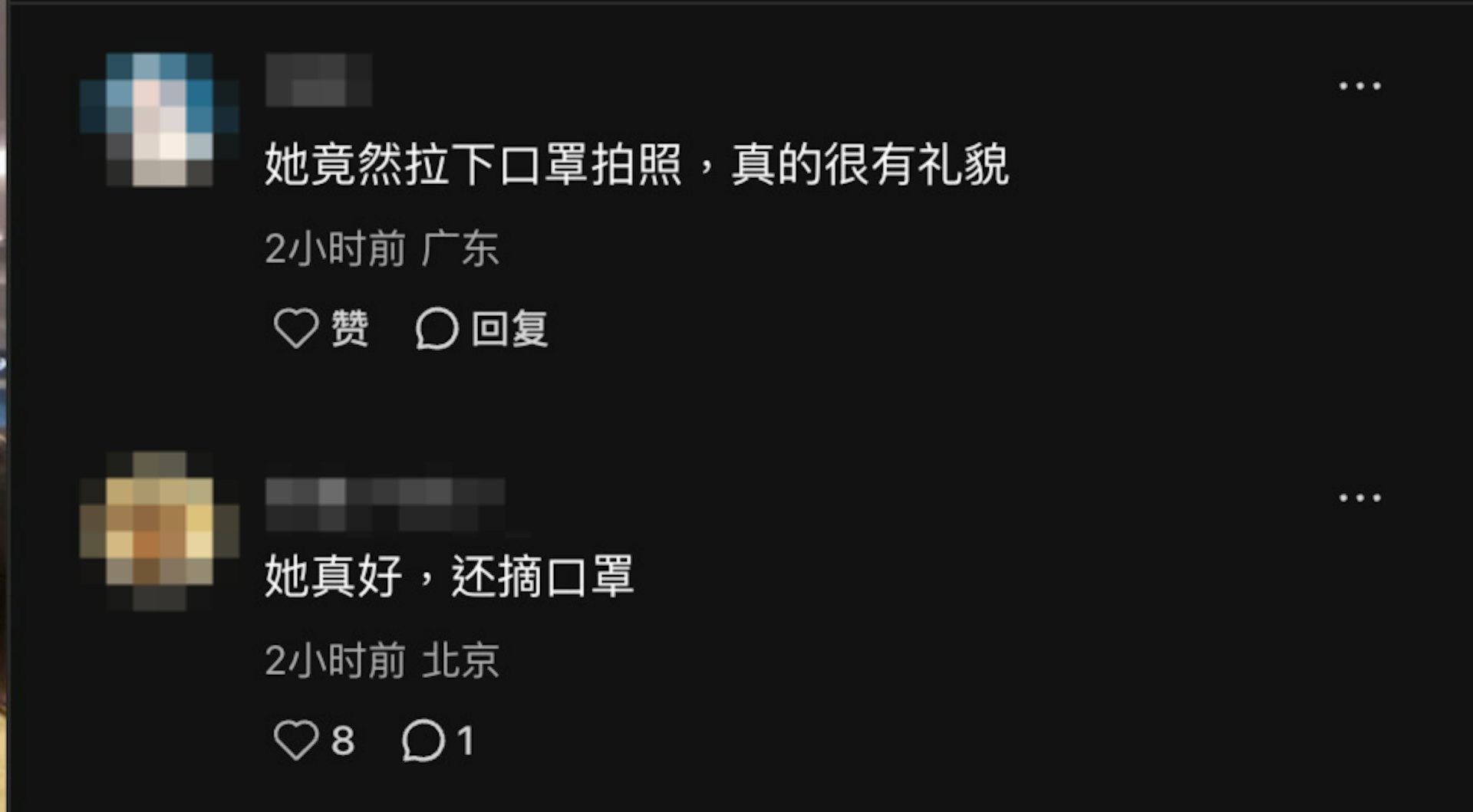 网民留言。(小红书截图)