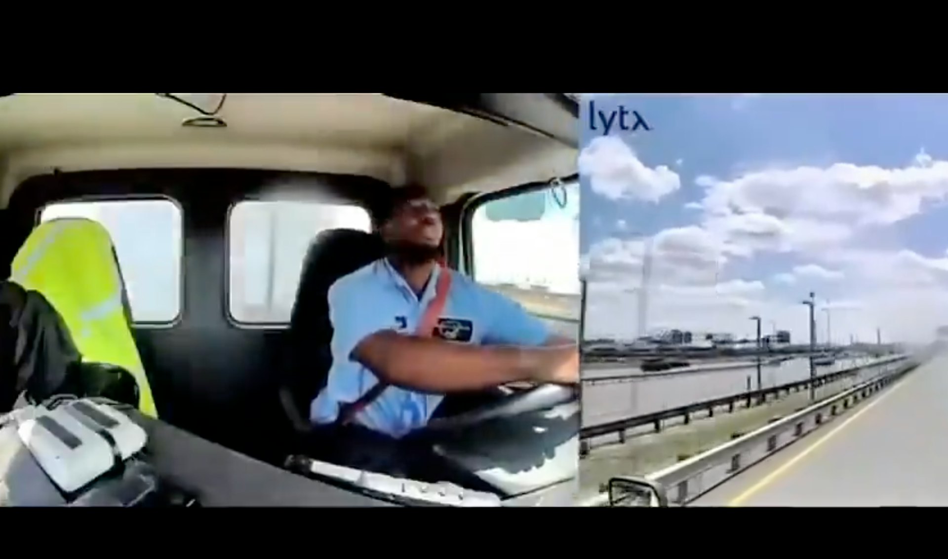 联航飞机降落时撞货车 车载摄像头曝撞击一刻