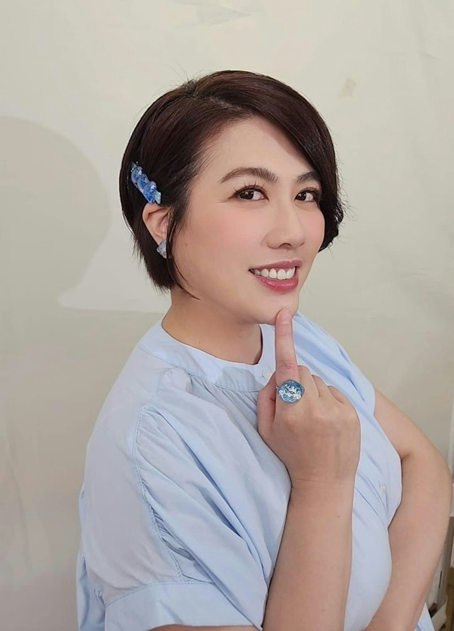陈彦行(行姐)c被《香港01》踢爆秘密产女。(Facebook@陈彦行Joyce Chen)