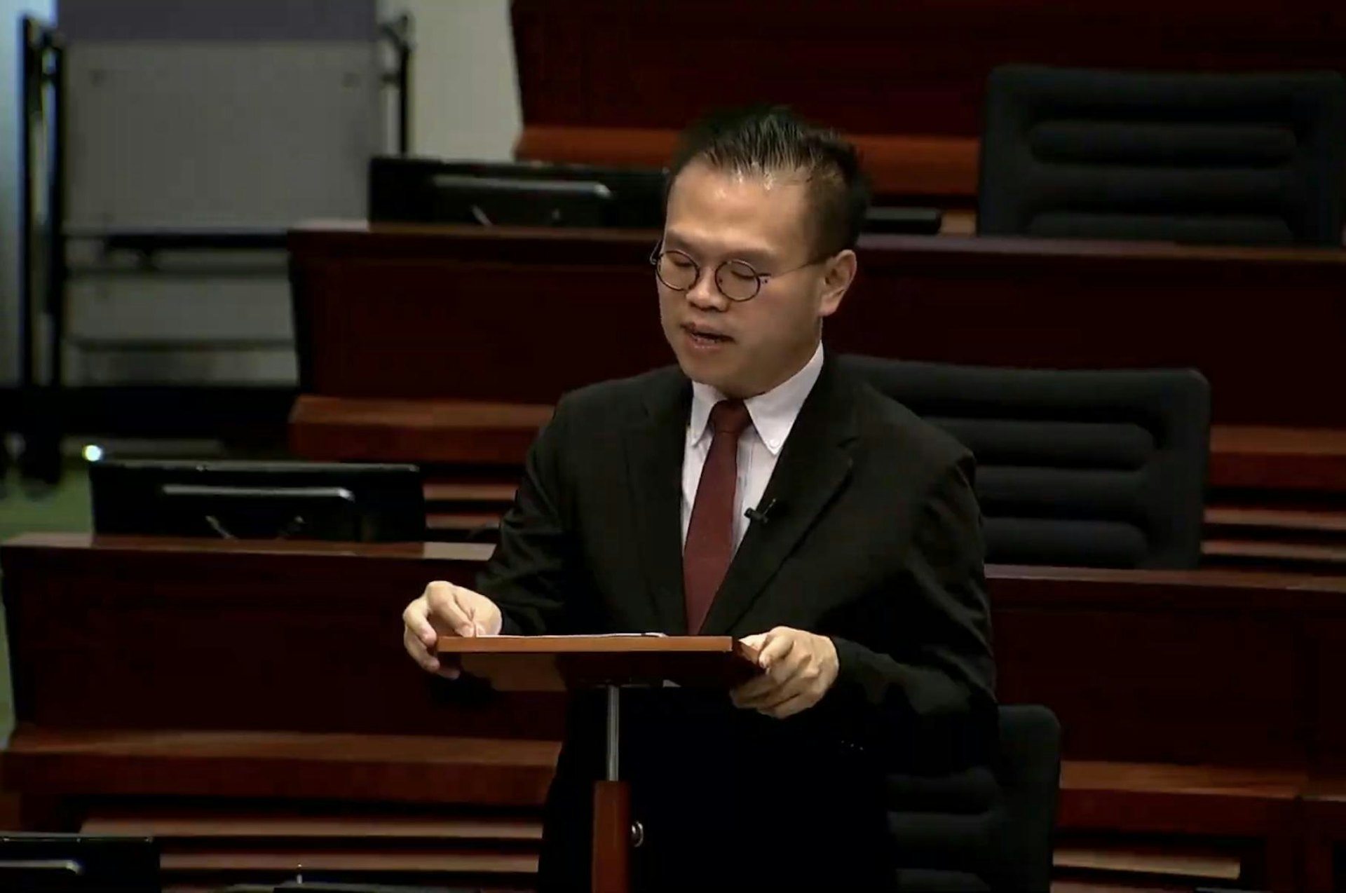 圖為選委界議員范凱傑。(立法會)