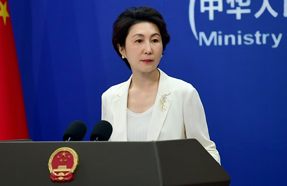 2026年6月2日，中國外交部發言人毛寧抨擊民進黨當局為了謀求政治私利，不惜出賣中華民族整體利益，數典忘祖、毫無底線。（中國外交部）
