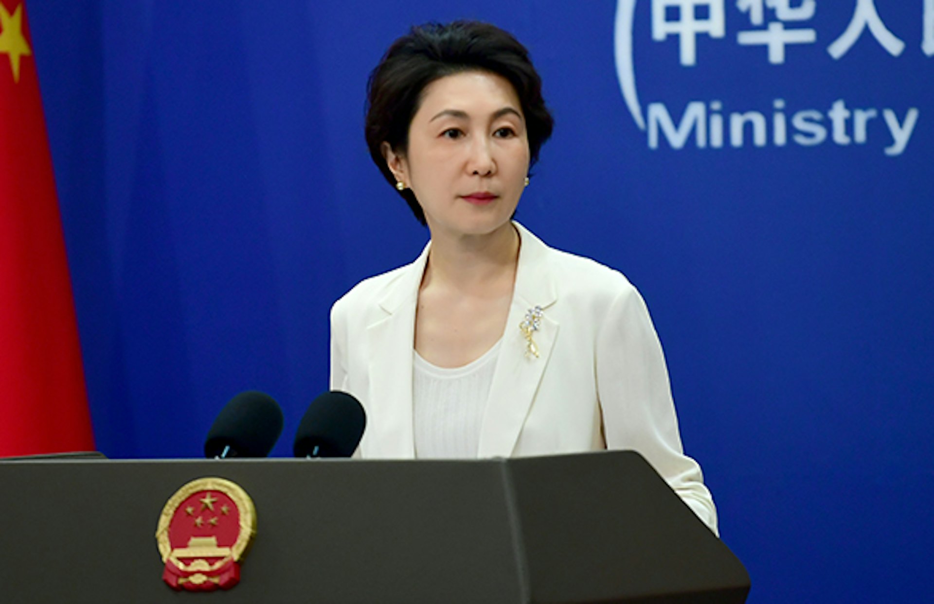 2026年6月2日,中國外交部發言人毛寧抨擊民進黨當局為了謀求政治私利,不惜出賣中華民族整體利益,數典忘祖、毫無底線。(中國外交部) 2026年6月2日,中國外交部發言人毛寧抨擊民進黨當局為了謀求政治私利,不惜出賣中華民族整體利益,數典忘祖、毫無底線。(中國外交部)