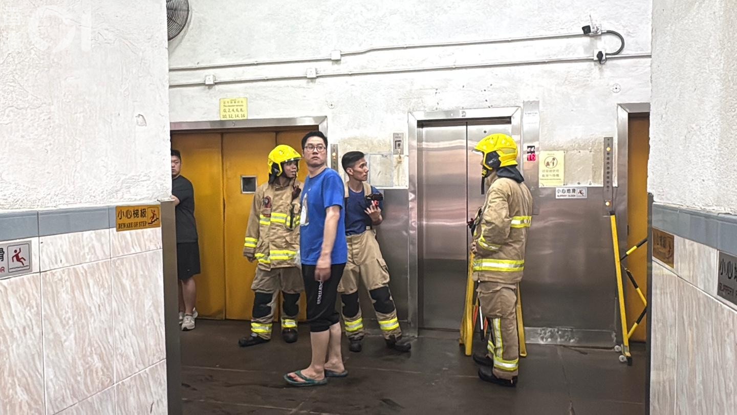 消防到場救援。（鄭嘉惠攝）