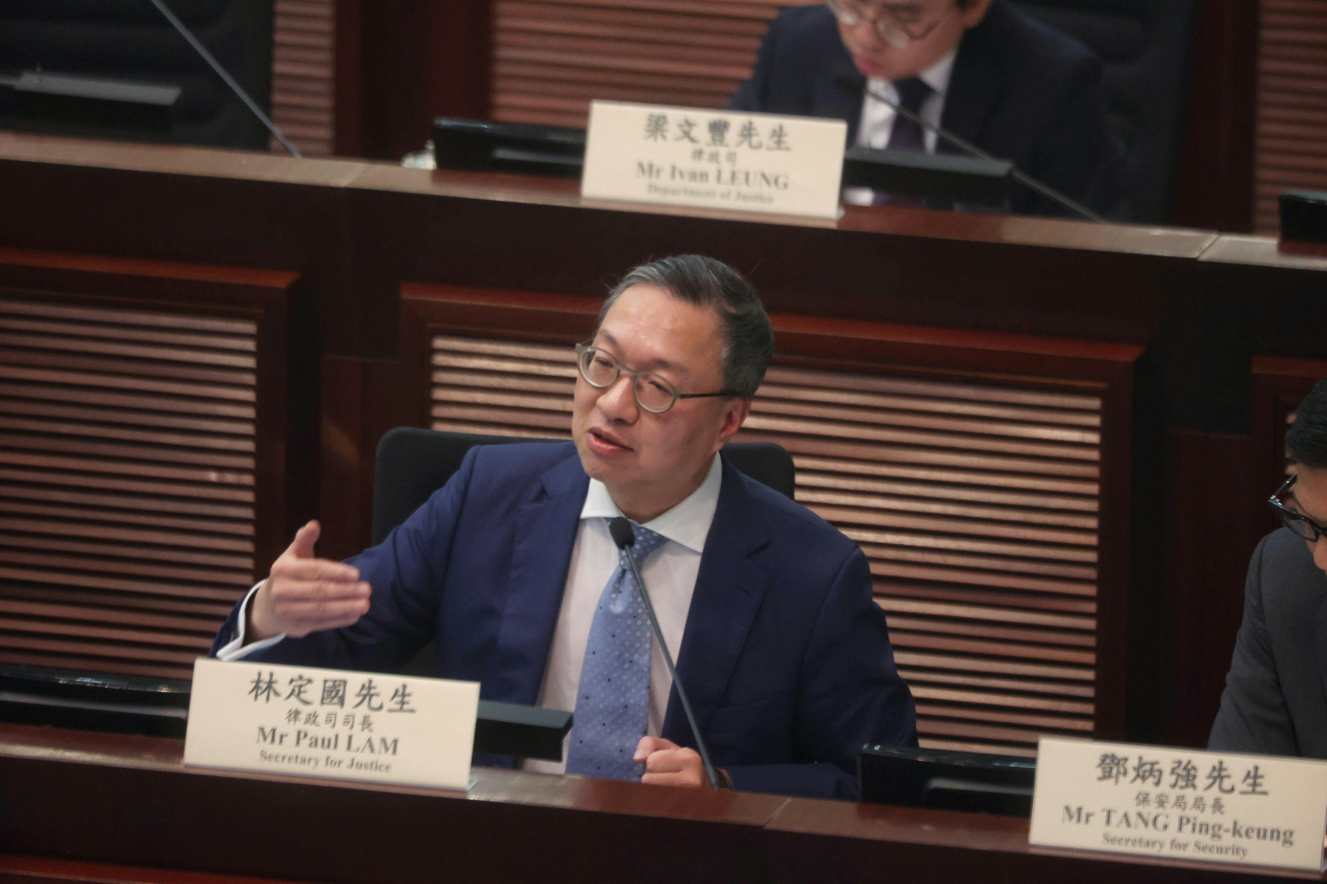支聯會案｜林定國：審訊符合法治   外國對裁決批評屬口號式