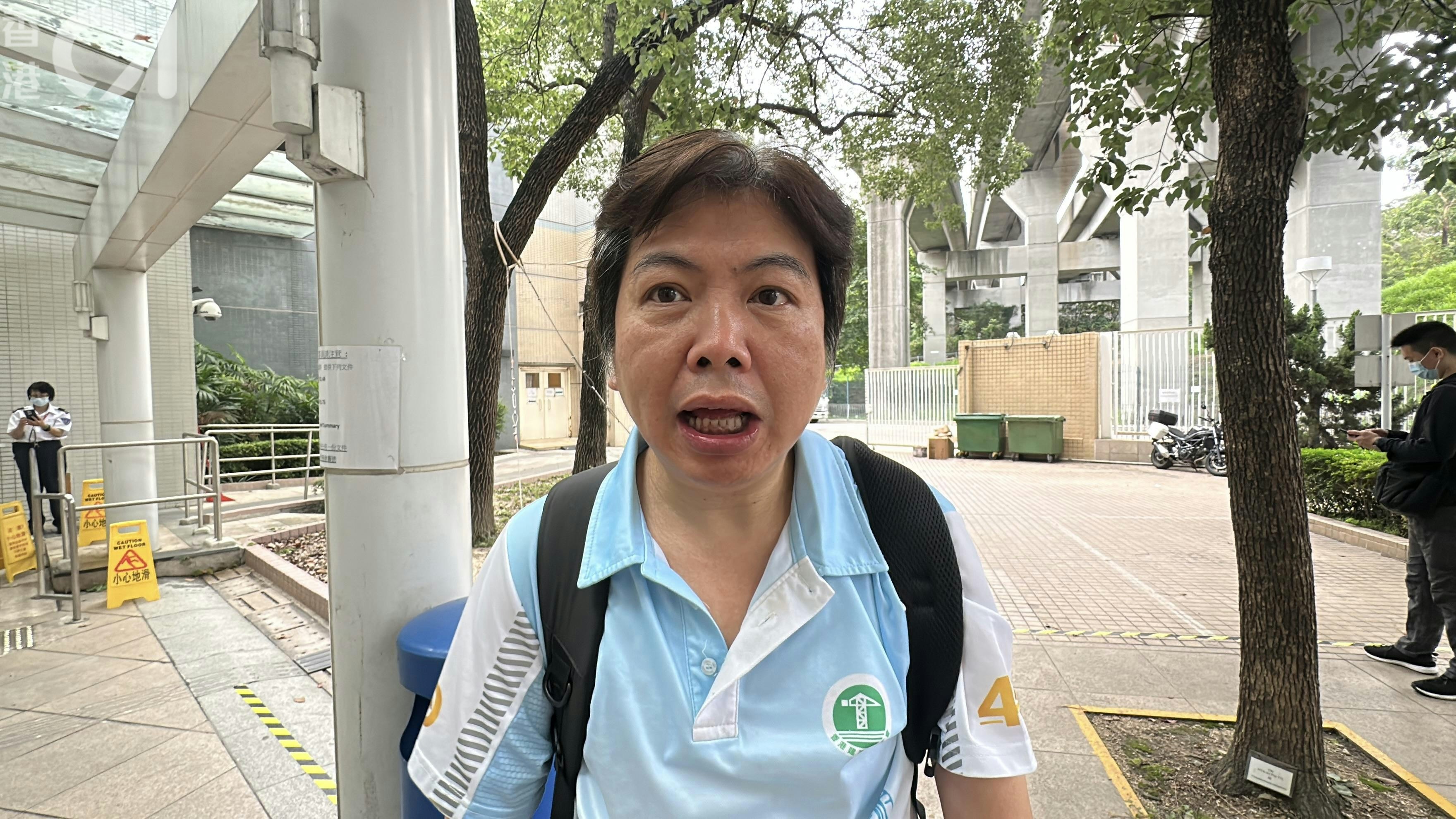 香港建造業總工會權益及投訴主任吳偉樑。（羅敏妍攝）
