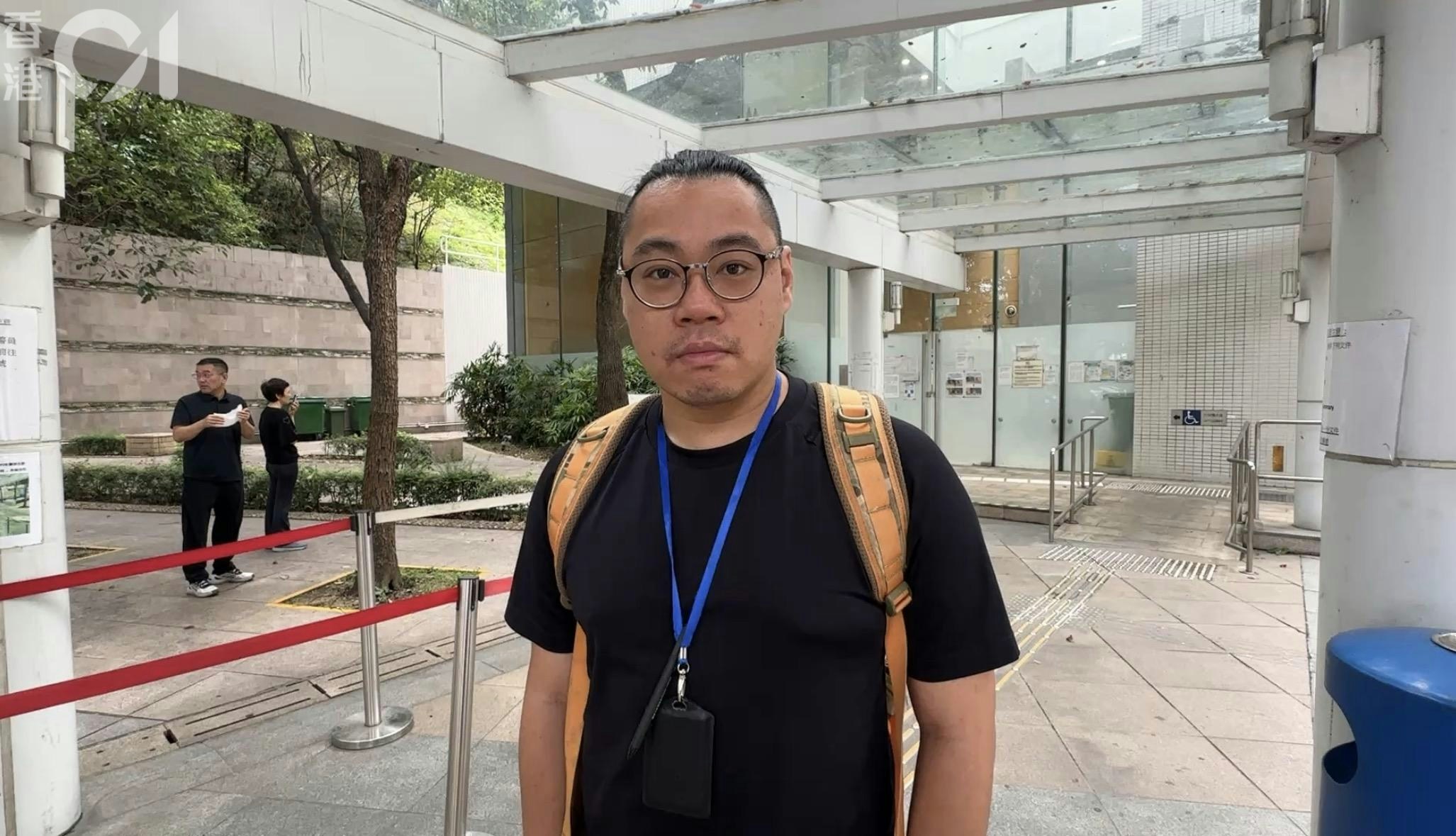 工業傷亡權益會幹事劉家樂。（羅敏妍攝）