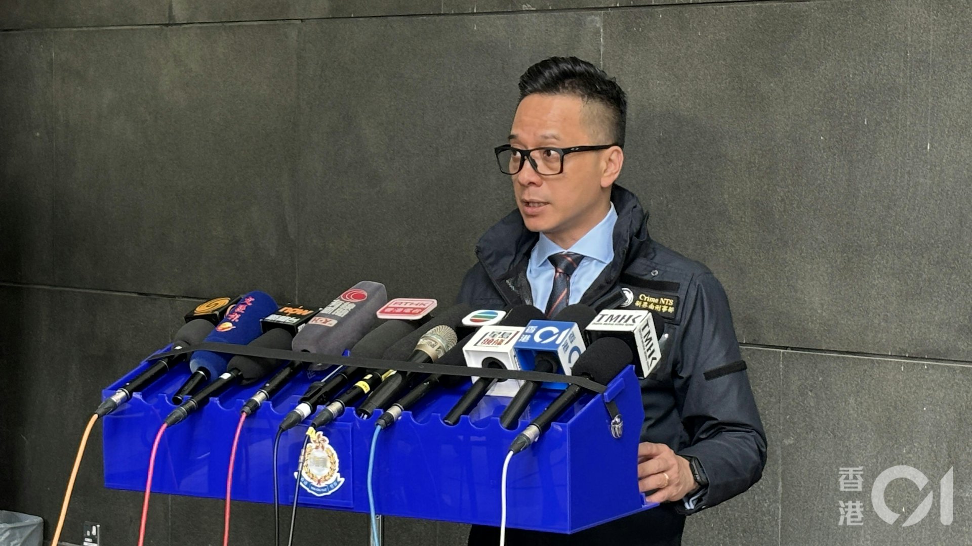 新界南總區刑事總部高級警司姚永勤交代案情。(翁鈺輝攝) 新界南總區刑事總部高級警司姚永勤交代案情。(翁鈺輝攝)