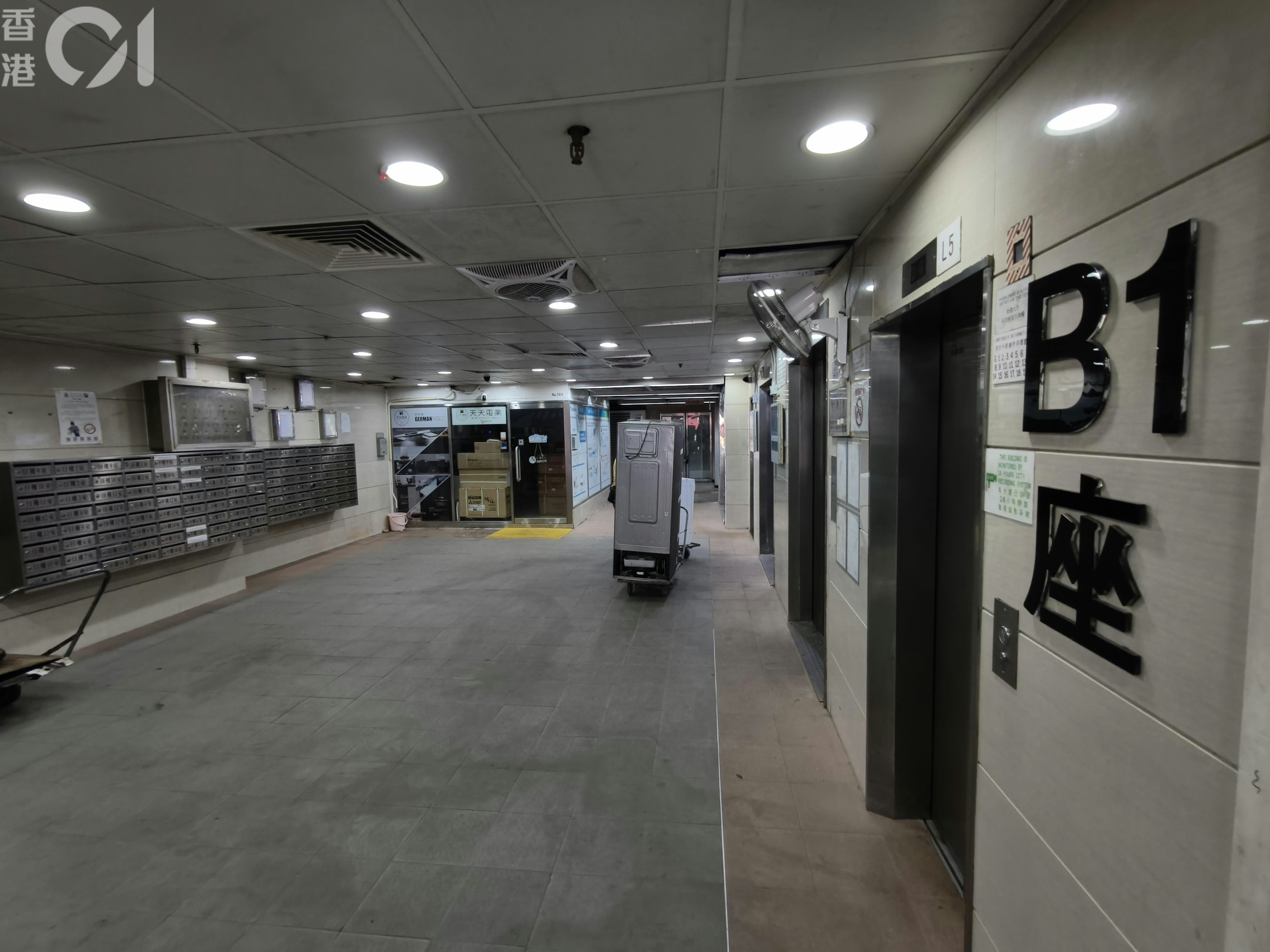 現場是恆威工業中心B1座。（黃學潤攝）