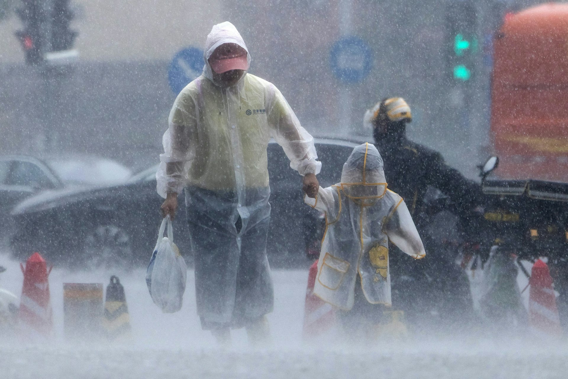 北京有暴雨、局地大暴雨,降雨过程持续时间约40小时,累计降雨量大。 (路透社)
