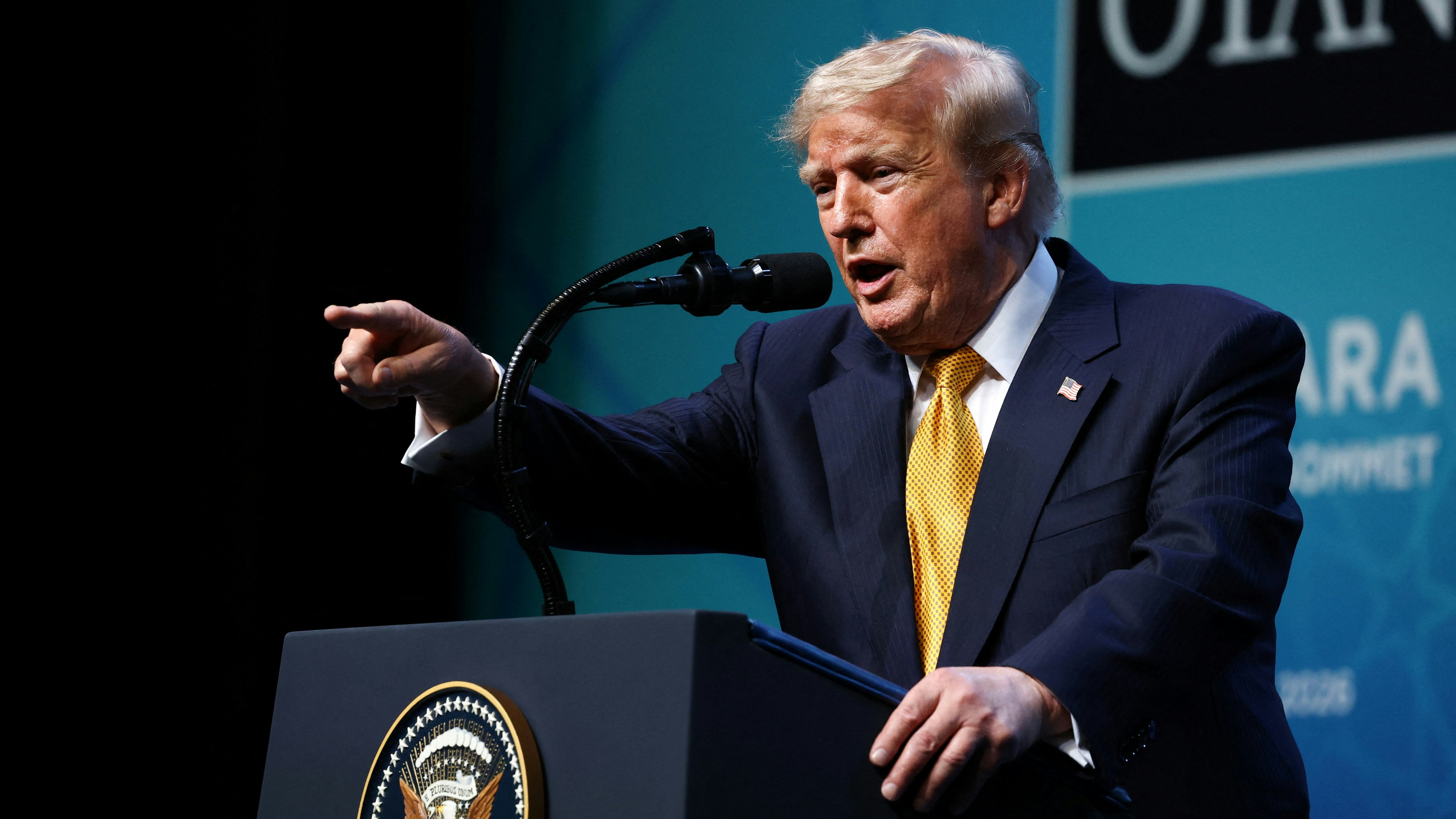 2026年7月8日，土耳其安卡拉，美國總統特朗普（Donald Trump）出席北約領袖峰會後的記者會發表講話。（Reuters）