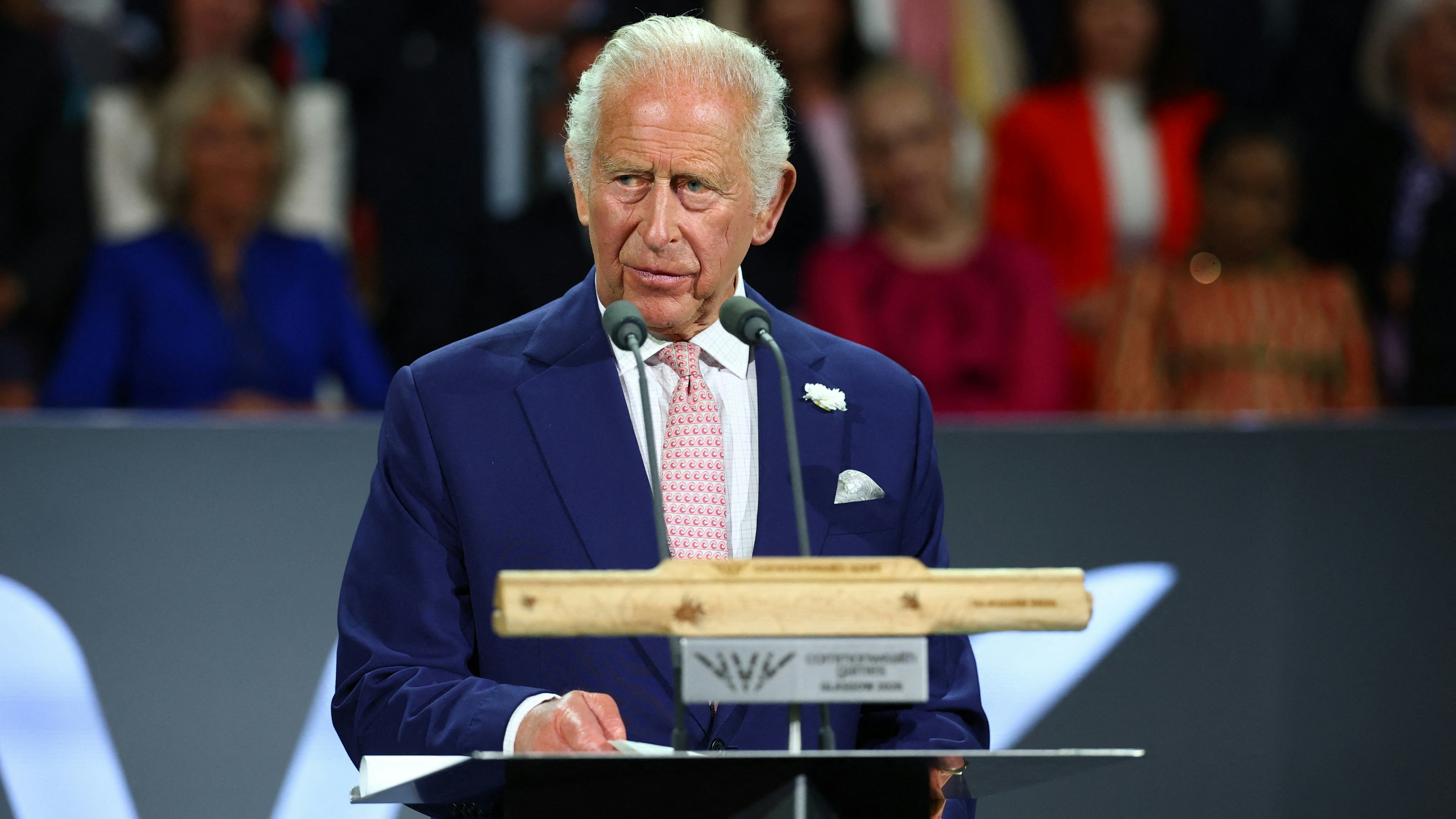 2026年7月23日,英王查理斯三世(King Charles III)在英联邦运动会开幕式上致辞。(Reuters)