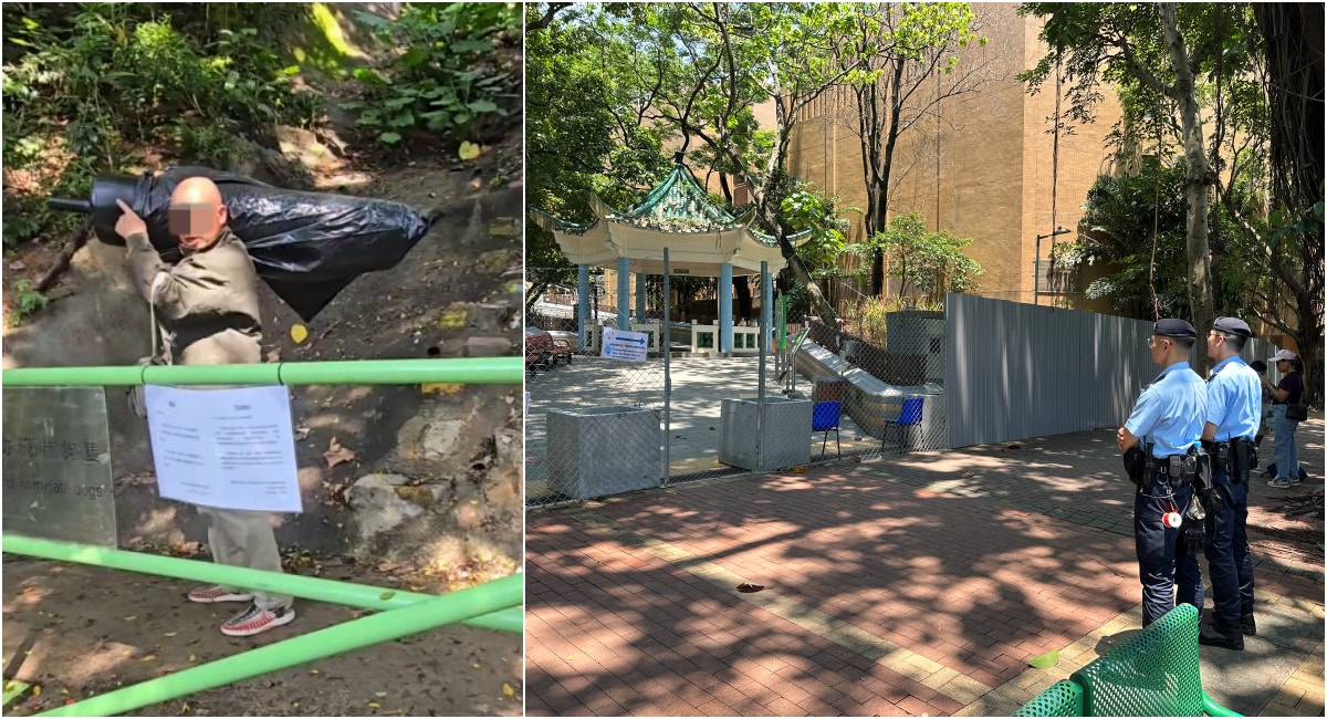 主教山清場不足一周 「沙包男」上山疑搭建設施 終證實已離開