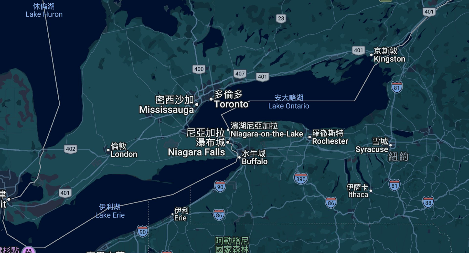 資料圖片:安大略湖。(GoogleMap) 資料圖片:安大略湖。(GoogleMap)