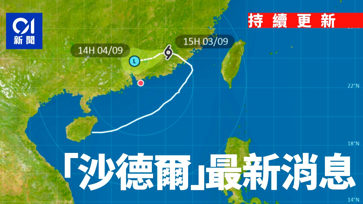 最新天氣｜天文台：沙德爾減弱低壓區　取消所有熱帶氣旋警告信號