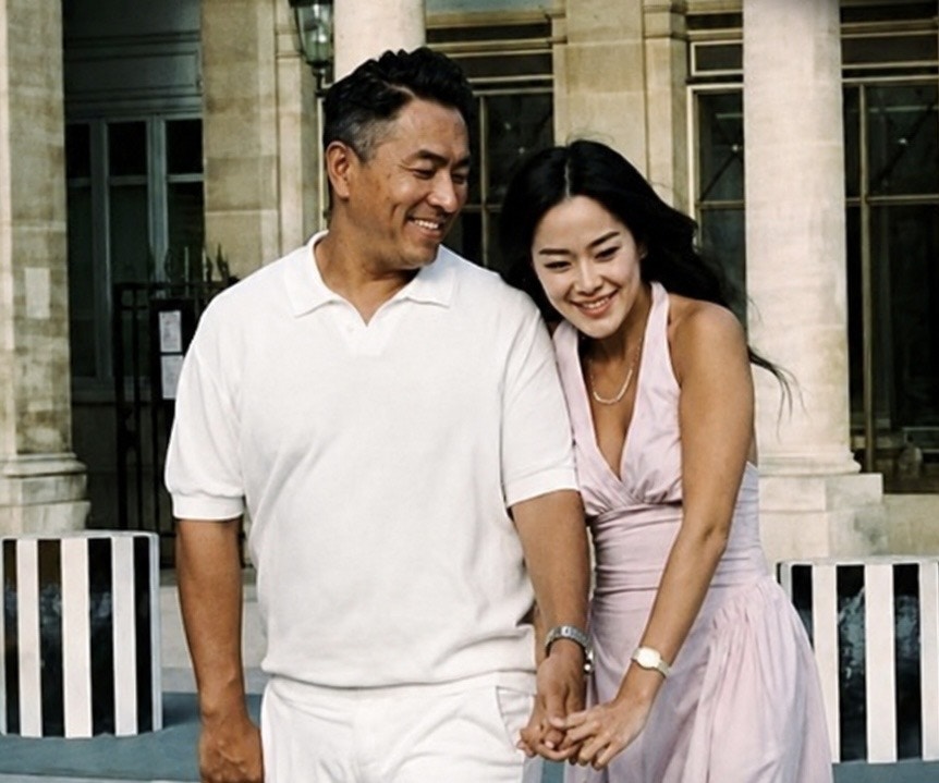 近日何正德与Janelle的一辑巴黎亲密写真曝光。