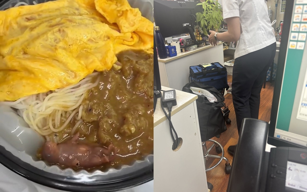 葵涌外賣現老鼠BB｜沙嗲牛米加料　事主超驚剖白：個廚房神乎其技