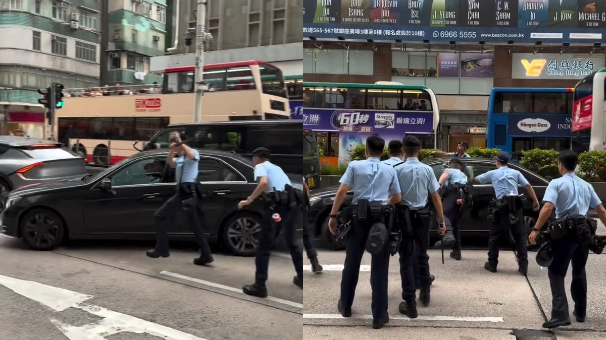 有片|油麻地私家車連撞多車逃去 有警員受傷 據悉在紅磡尋獲