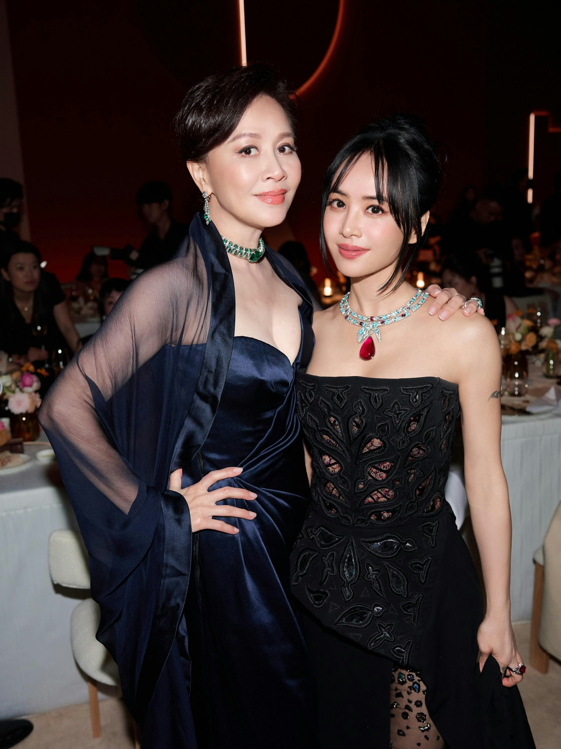 劉嘉玲曬與蔡依林合照。(IG@carinalau1208)